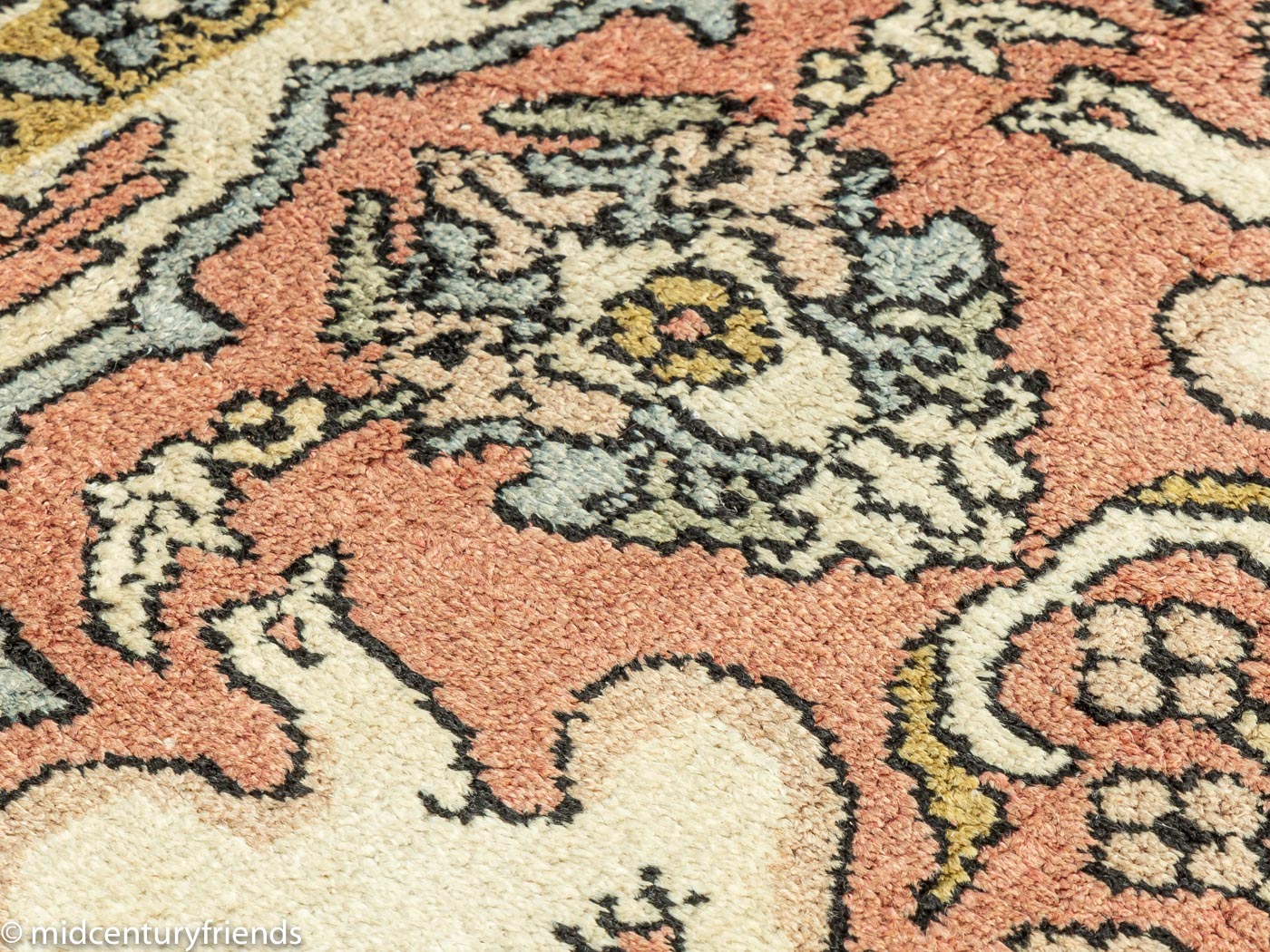 1960er Jahre Kaschmir Teppich, 95 x 170