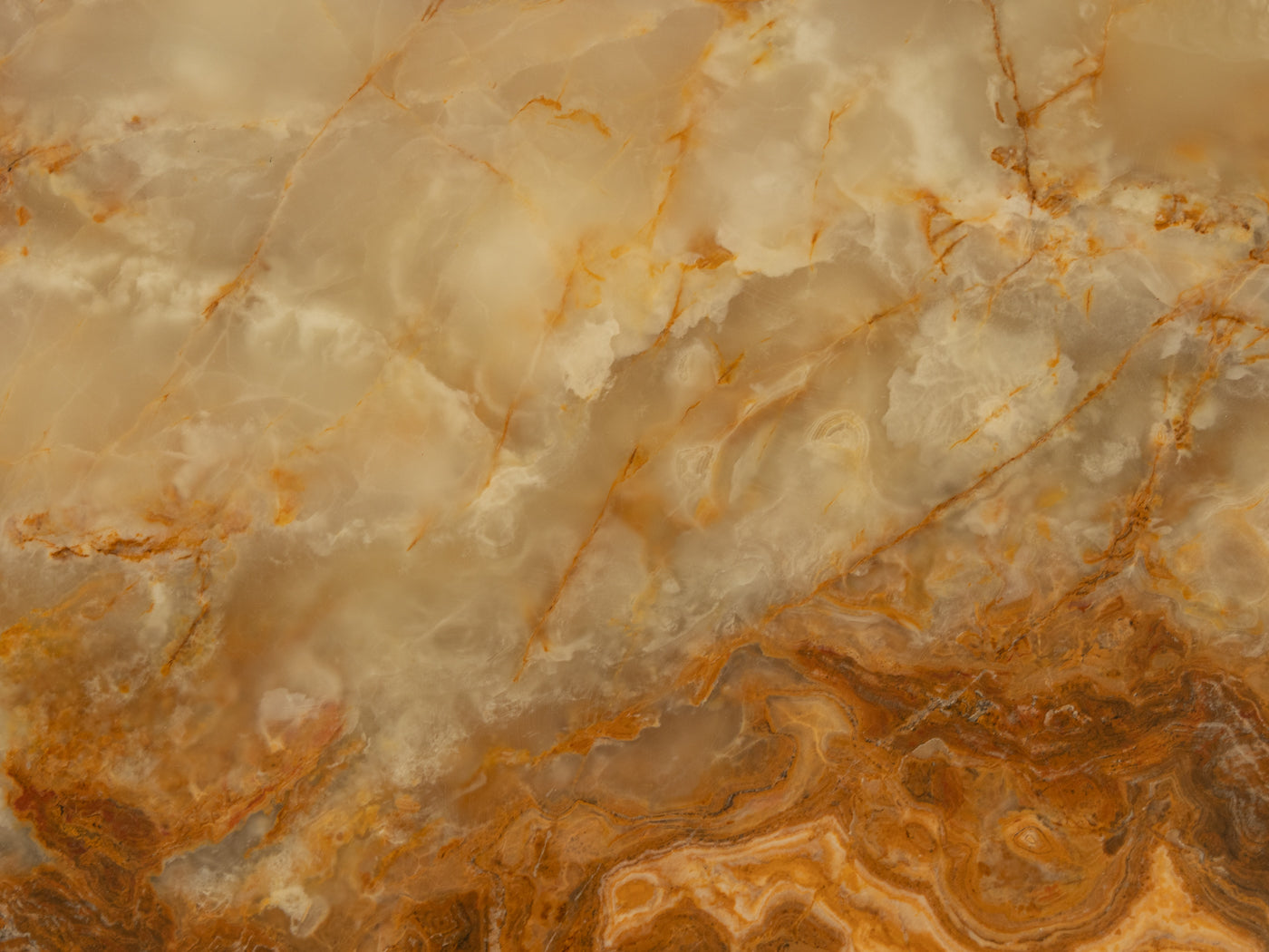 Onyx-Marmor Esstisch, Ø 100 cm
