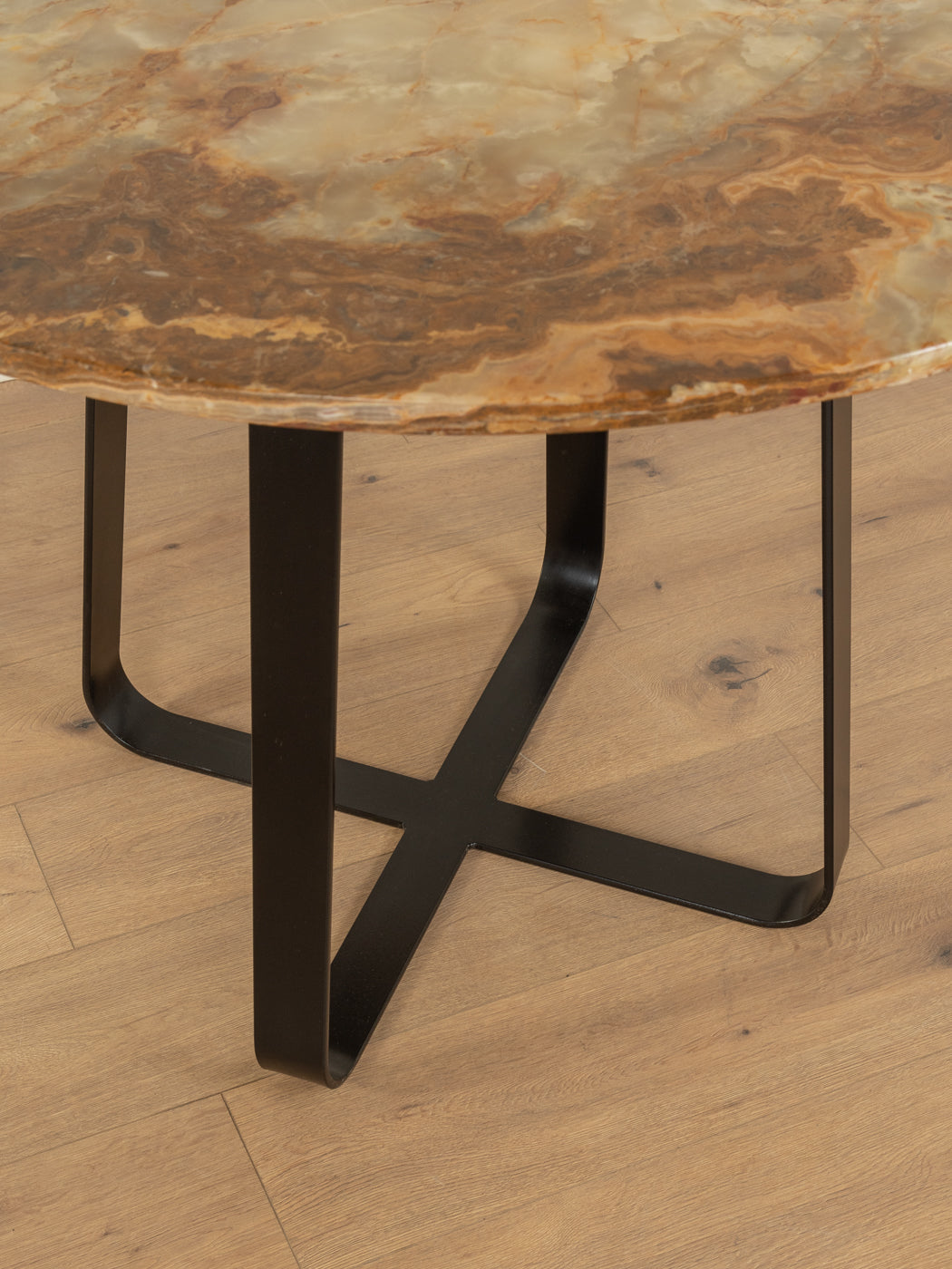 Onyx-Marmor Esstisch, Ø 100 cm