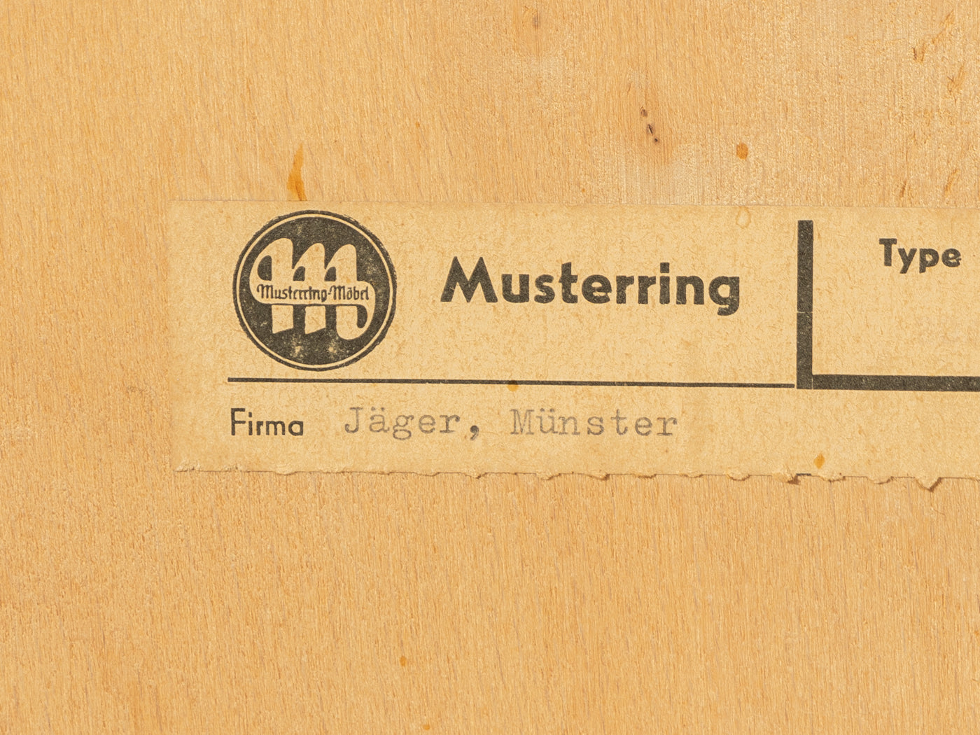 1950er Jahre Kommode, Musterring