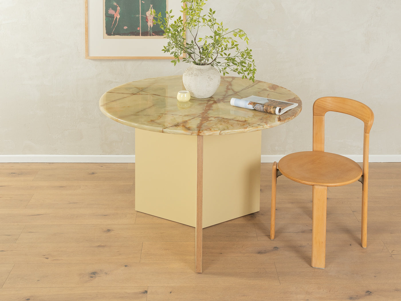 Exklusiver Onyx-Marmor Tisch, Ø 110 cm
