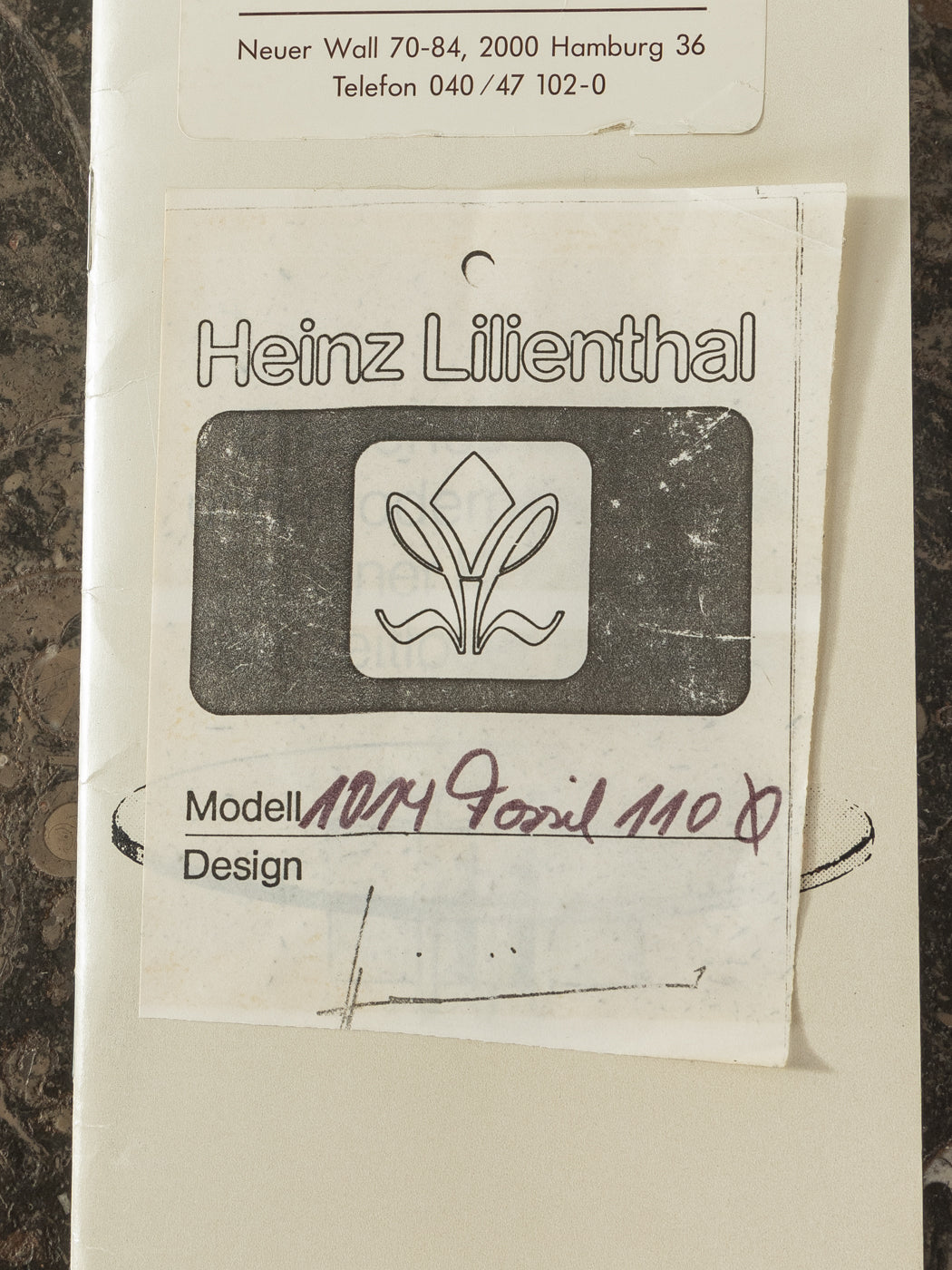 Couchtisch 1014, Heinz Lilienthal, Ø 110 cm