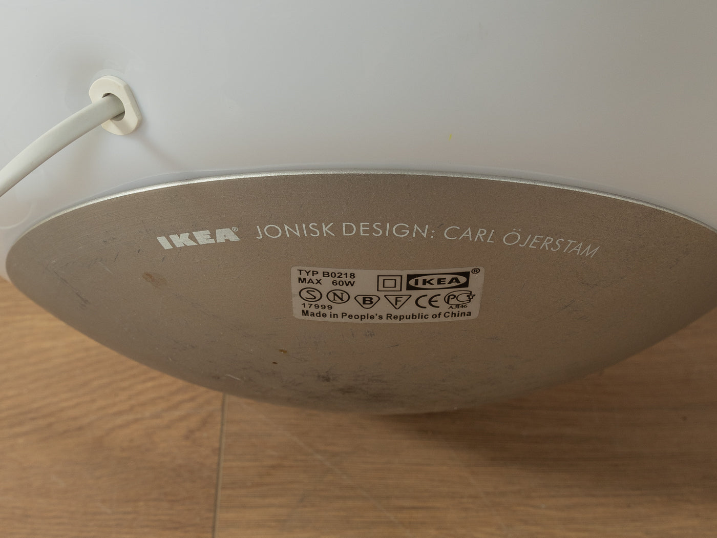 Jonisk Bodenlampe IKEA, Carl Öjerstam