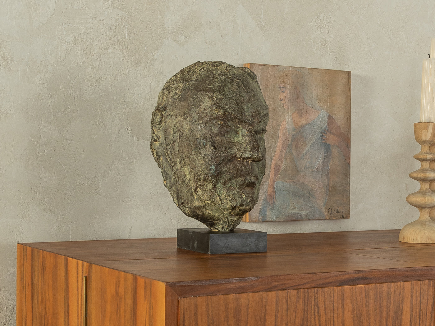 Einzigartige Bronze-Skulptur von Helmut Kohl