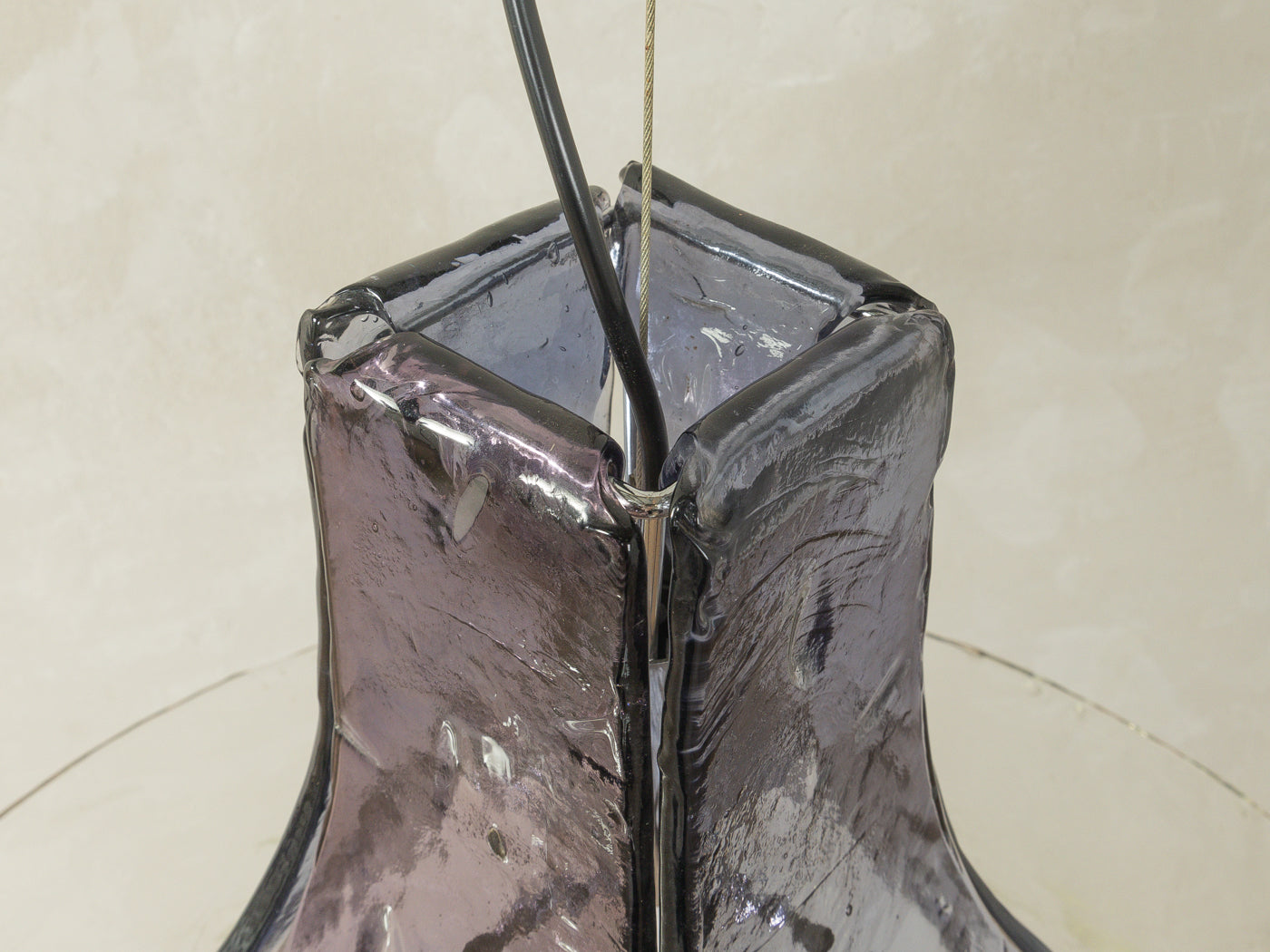 Murano glass ceiling lamp, Carlo Nason, Mazzega