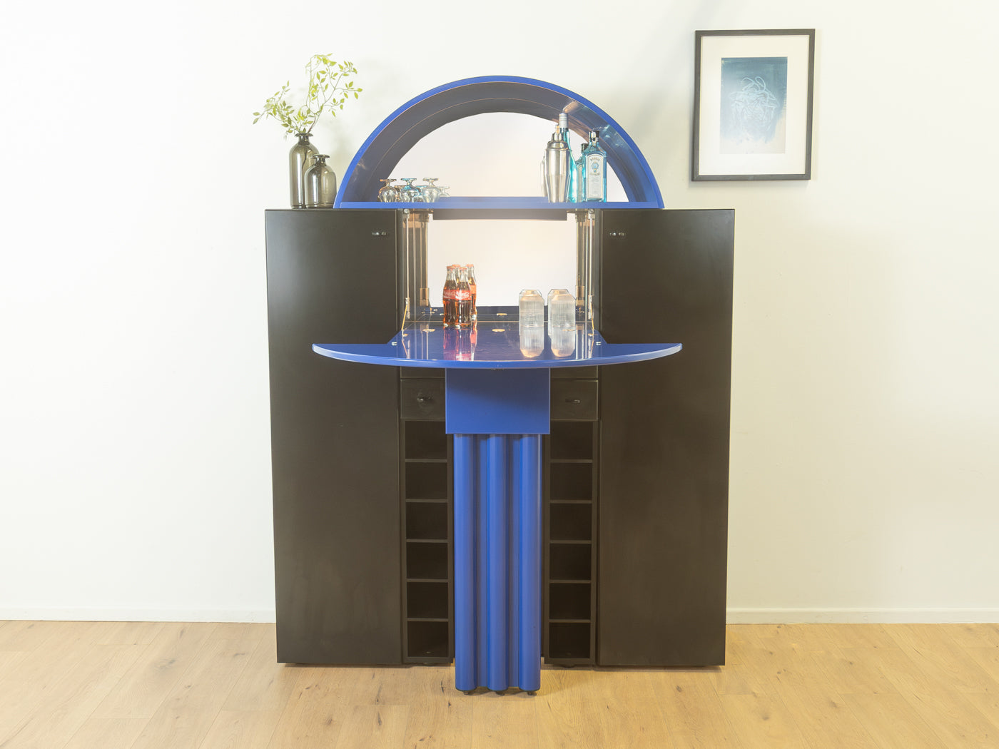 Postmodern bar cabinet by Peter Maly for interlübke