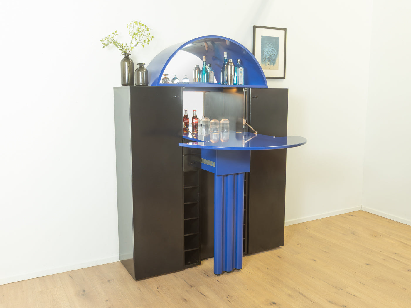 Postmodern bar cabinet by Peter Maly for interlübke