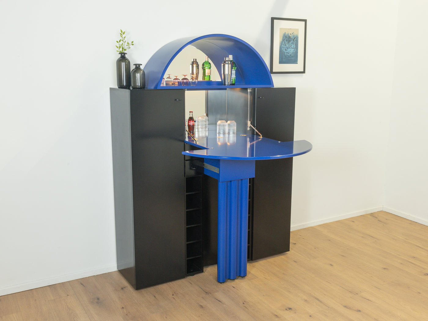 Postmodern bar cabinet by Peter Maly for interlübke