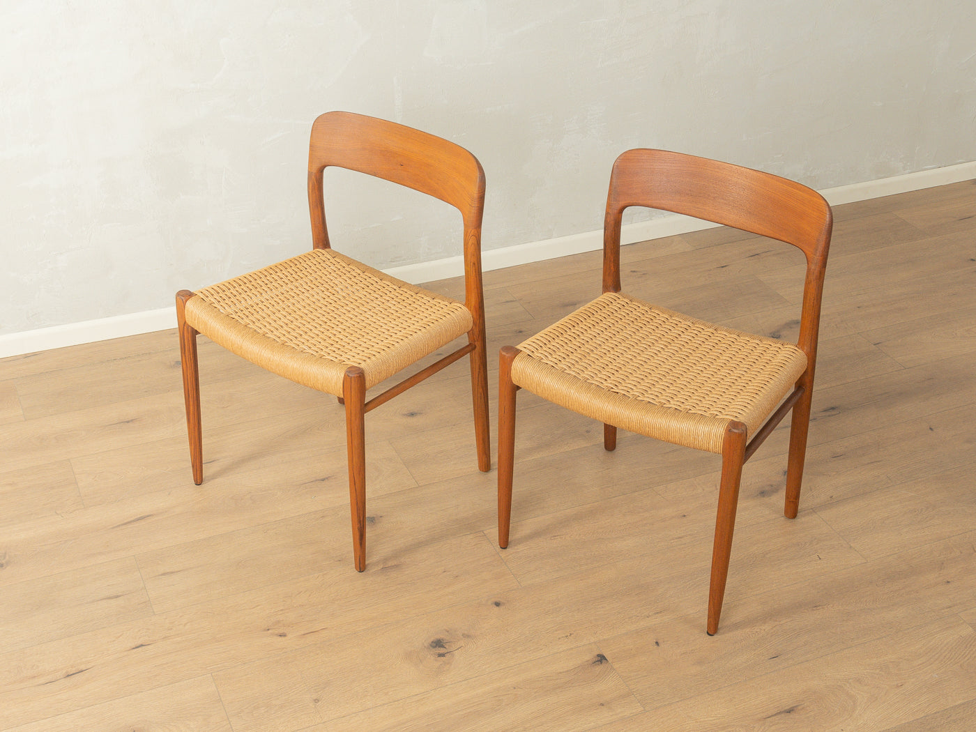 Model 75 Dining chairs, Niels O. Møller