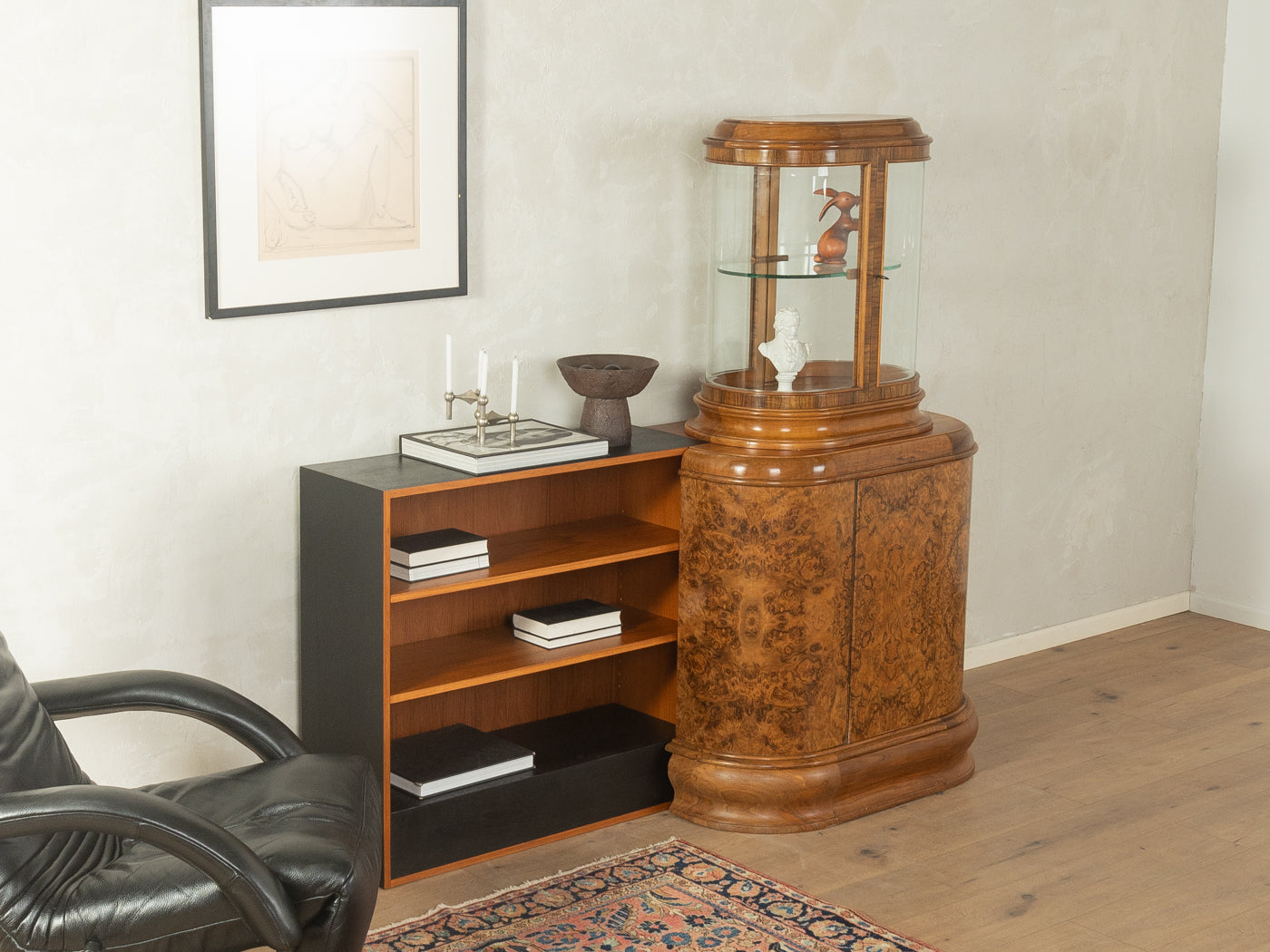 1930er Jahre Art déco Vitrine