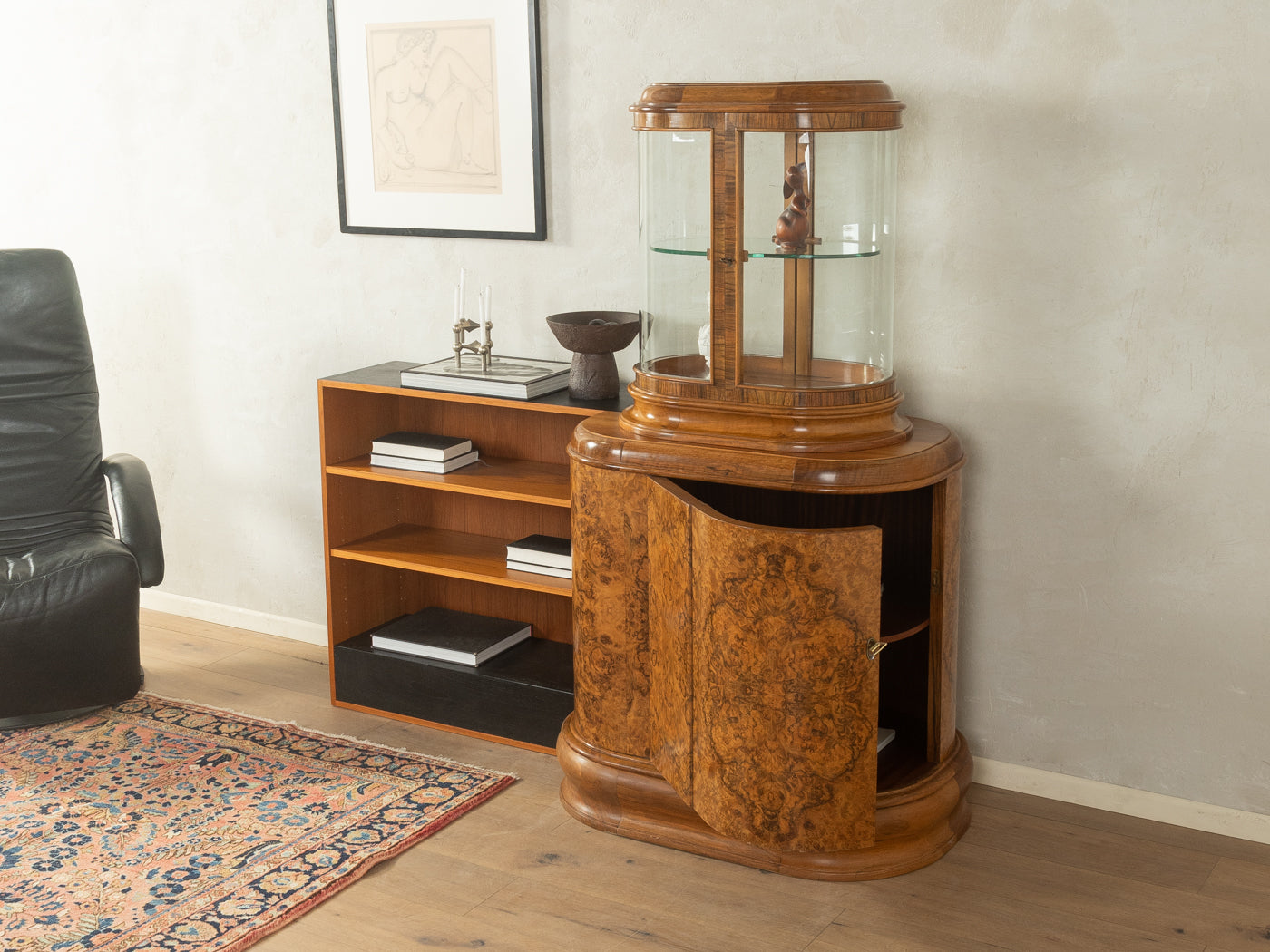 1930er Jahre Art déco Vitrine