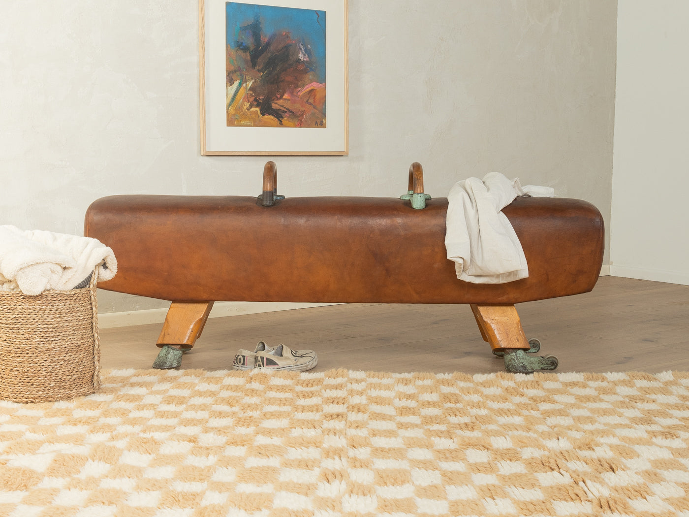 1960s pommel horse bench