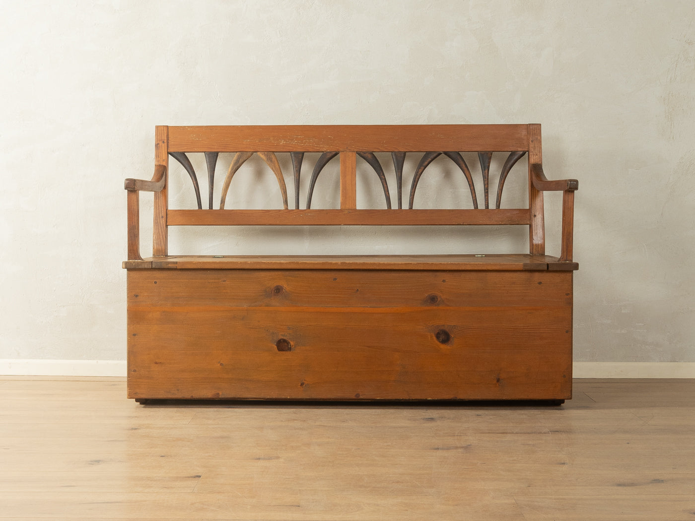 Biedermeier Truhenbank - Bild 3