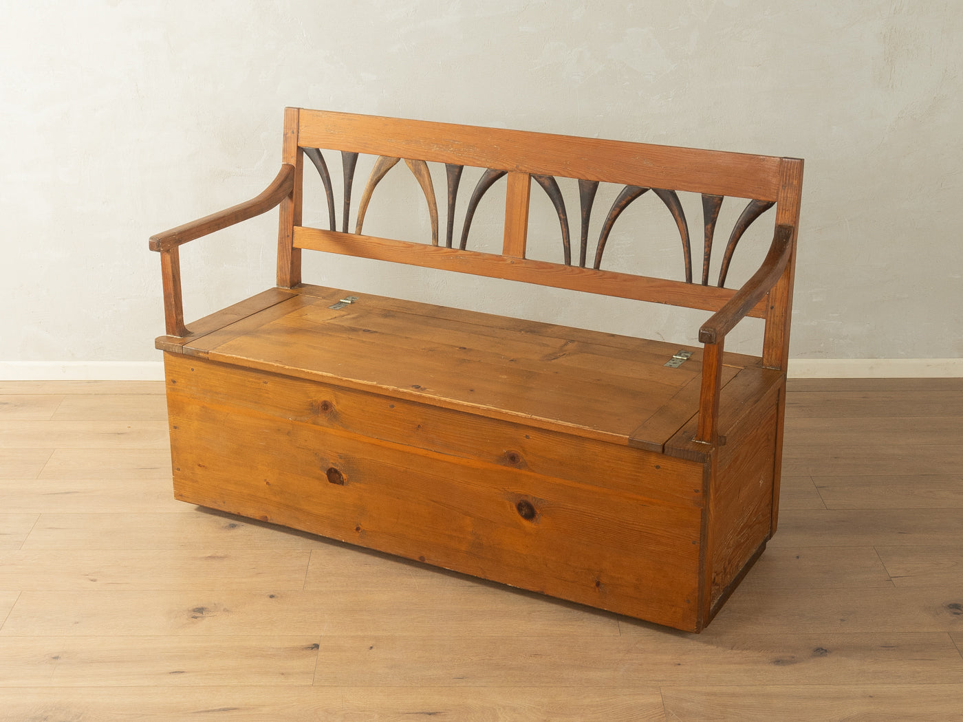 Biedermeier Truhenbank - Bild 4