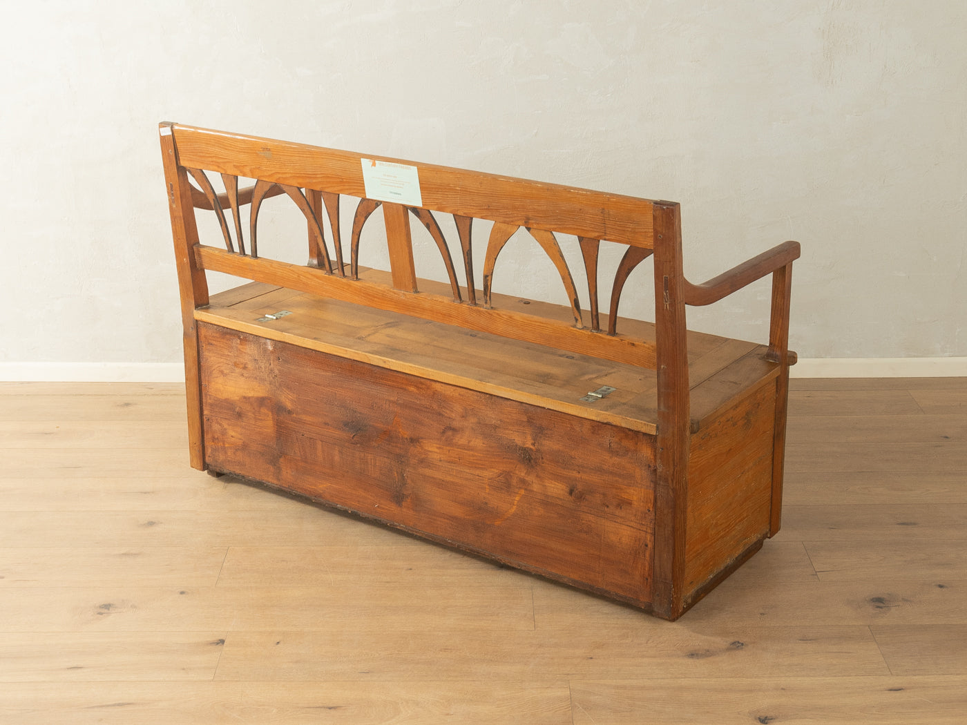 Biedermeier Truhenbank - Bild 7