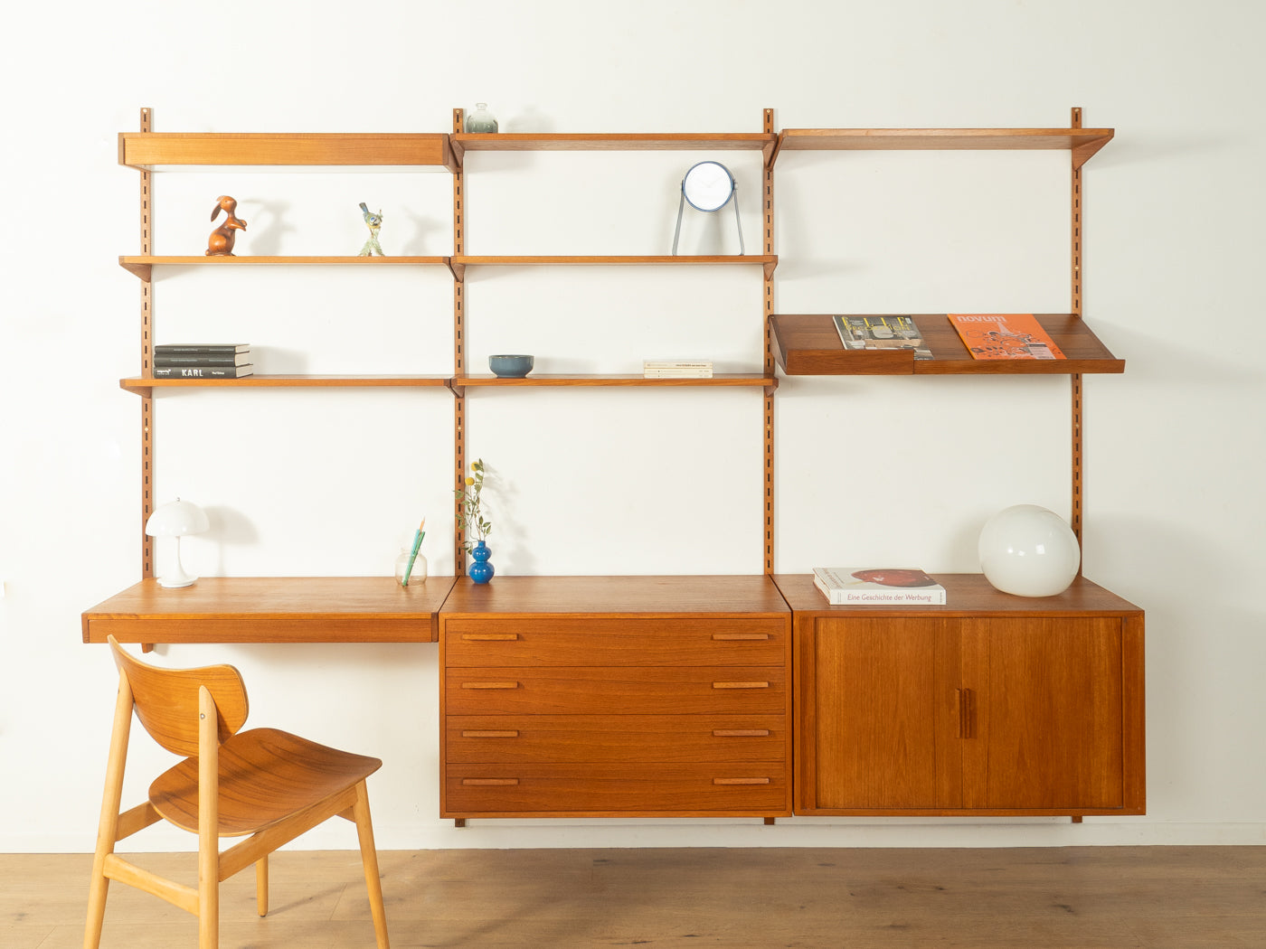 1960s Wall System, Kai Kristiansen, FM Møbler