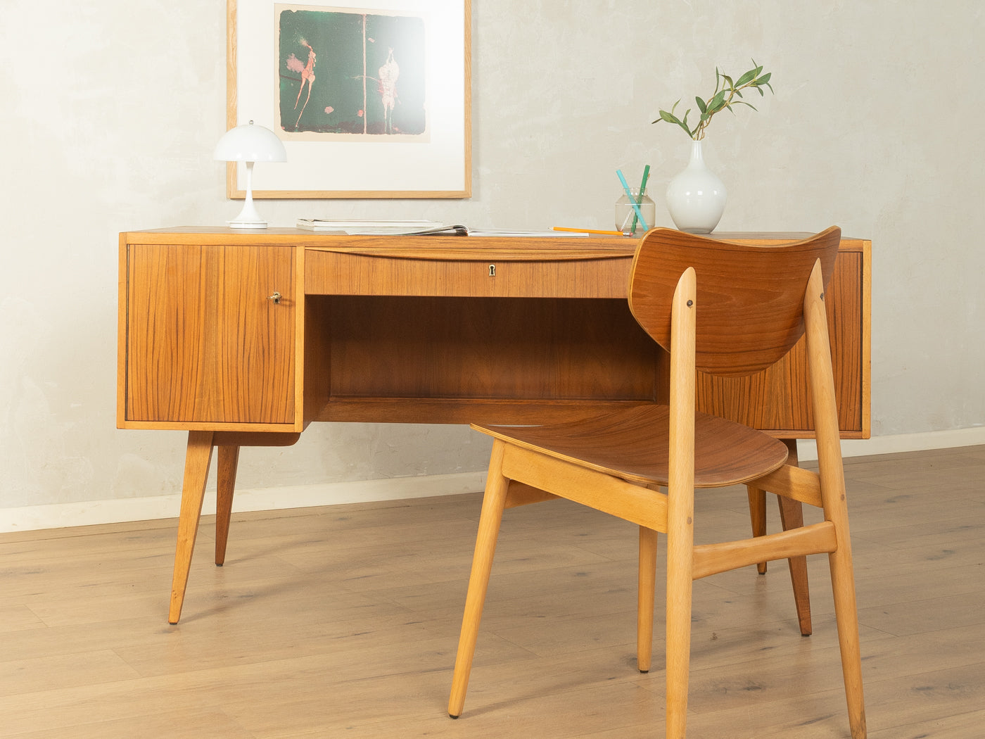 1950er Jahre Mid-Century Schreibtisch - Bild 4