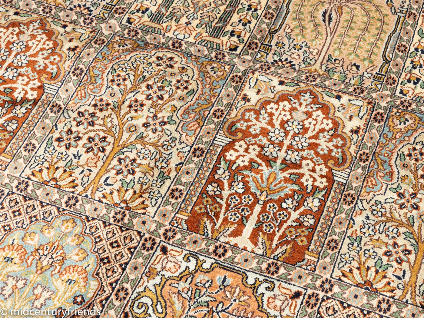 1960er Jahre Kaschmir Teppich, 153 x 216