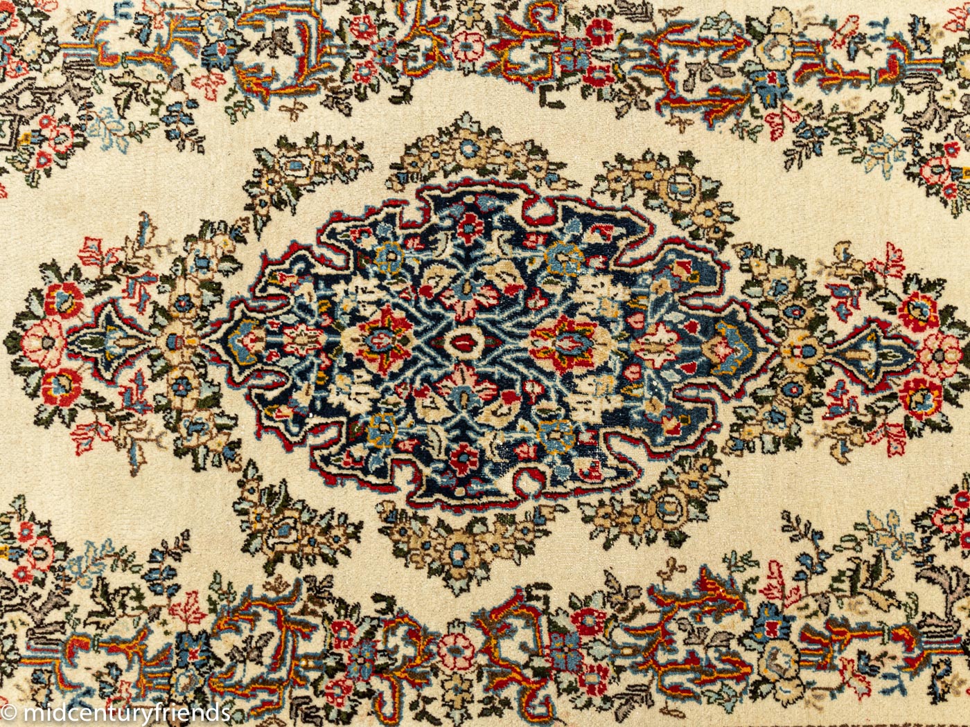 1960er Jahre Ghom Teppich, 135 x 219