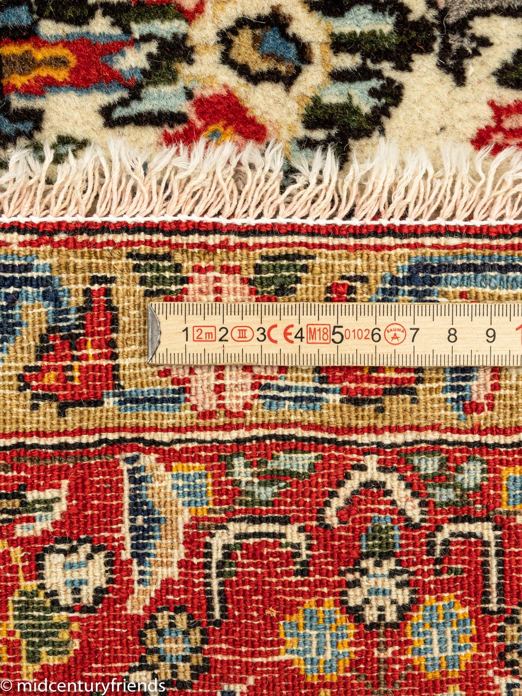 1960er Jahre Ghom Teppich, 135 x 219