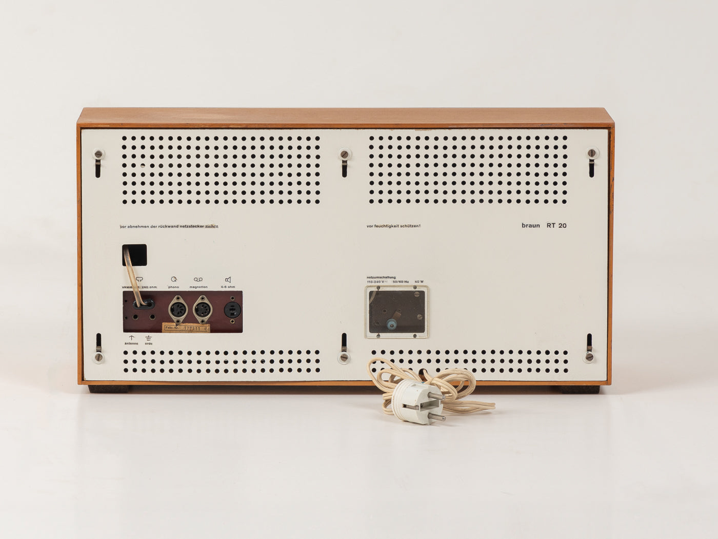 BRAUN "RT 20", Tischradio, Dieter Rams