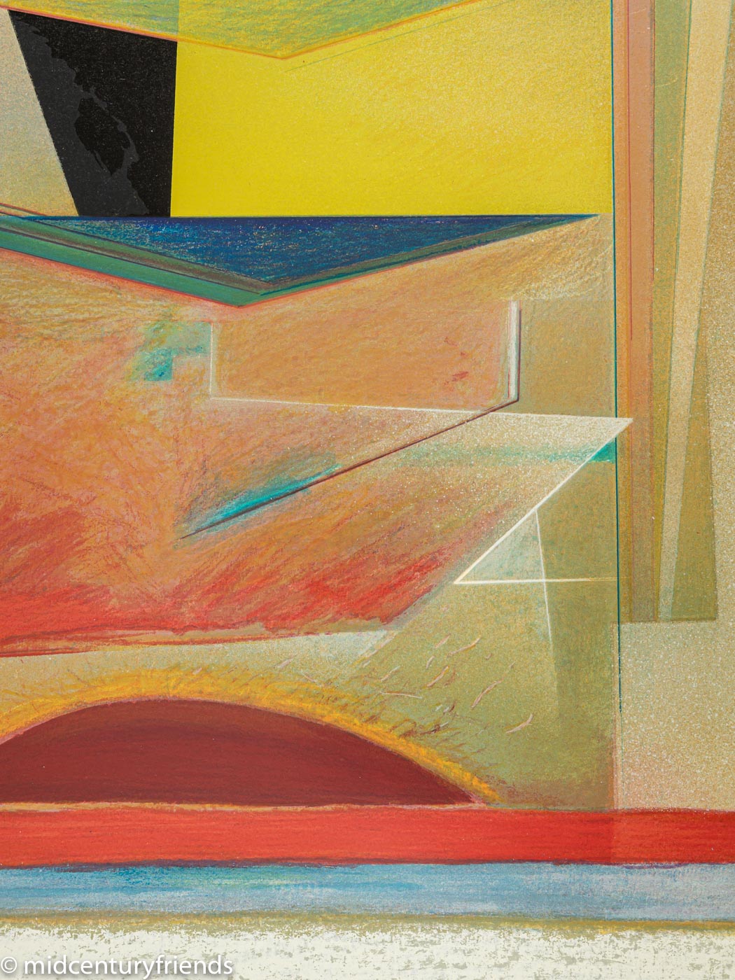 Lichtquelle, Farbserigraphie, 83 x 103 cm