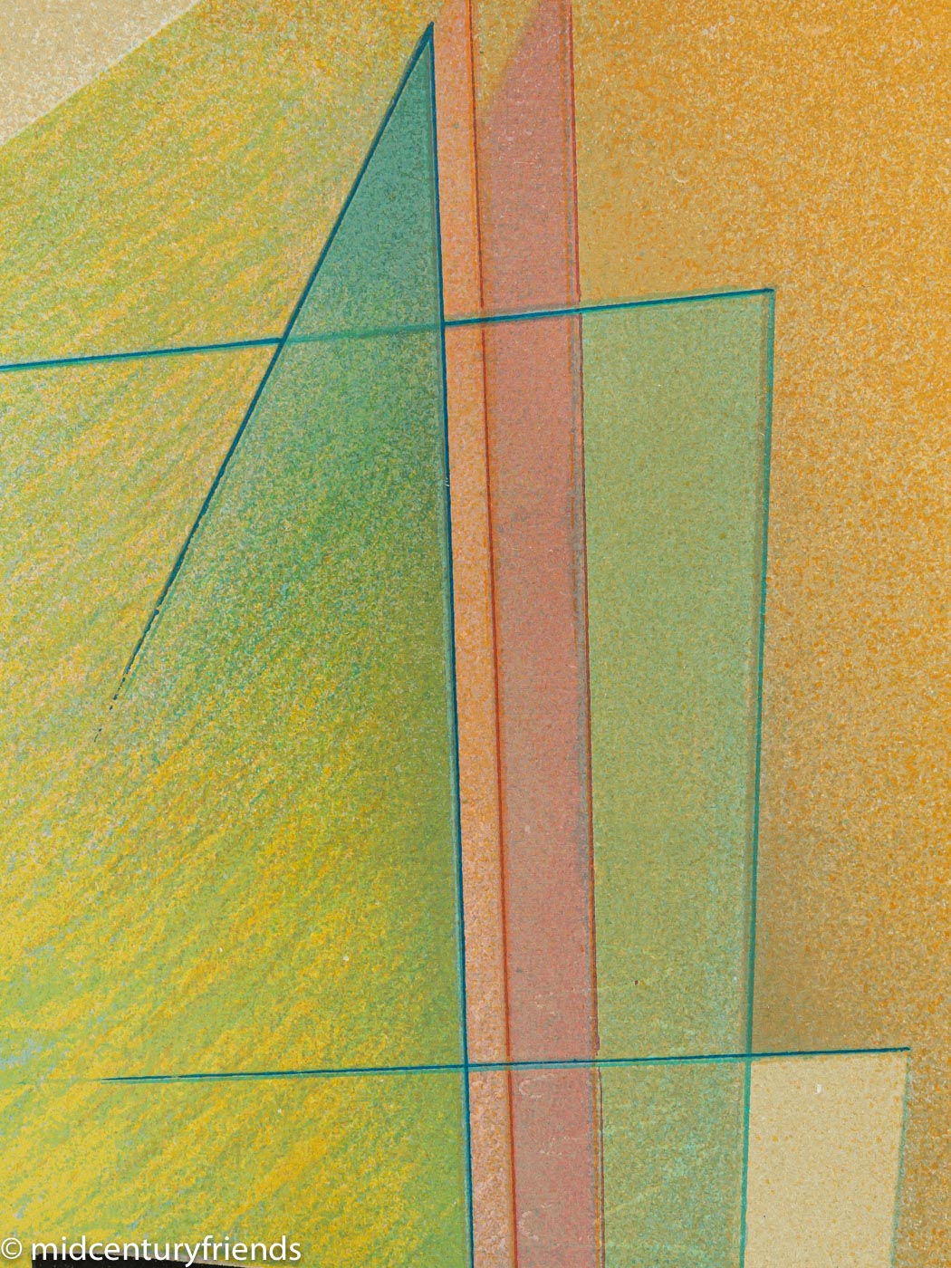 Lichtquelle, Farbserigraphie, 83 x 103 cm
