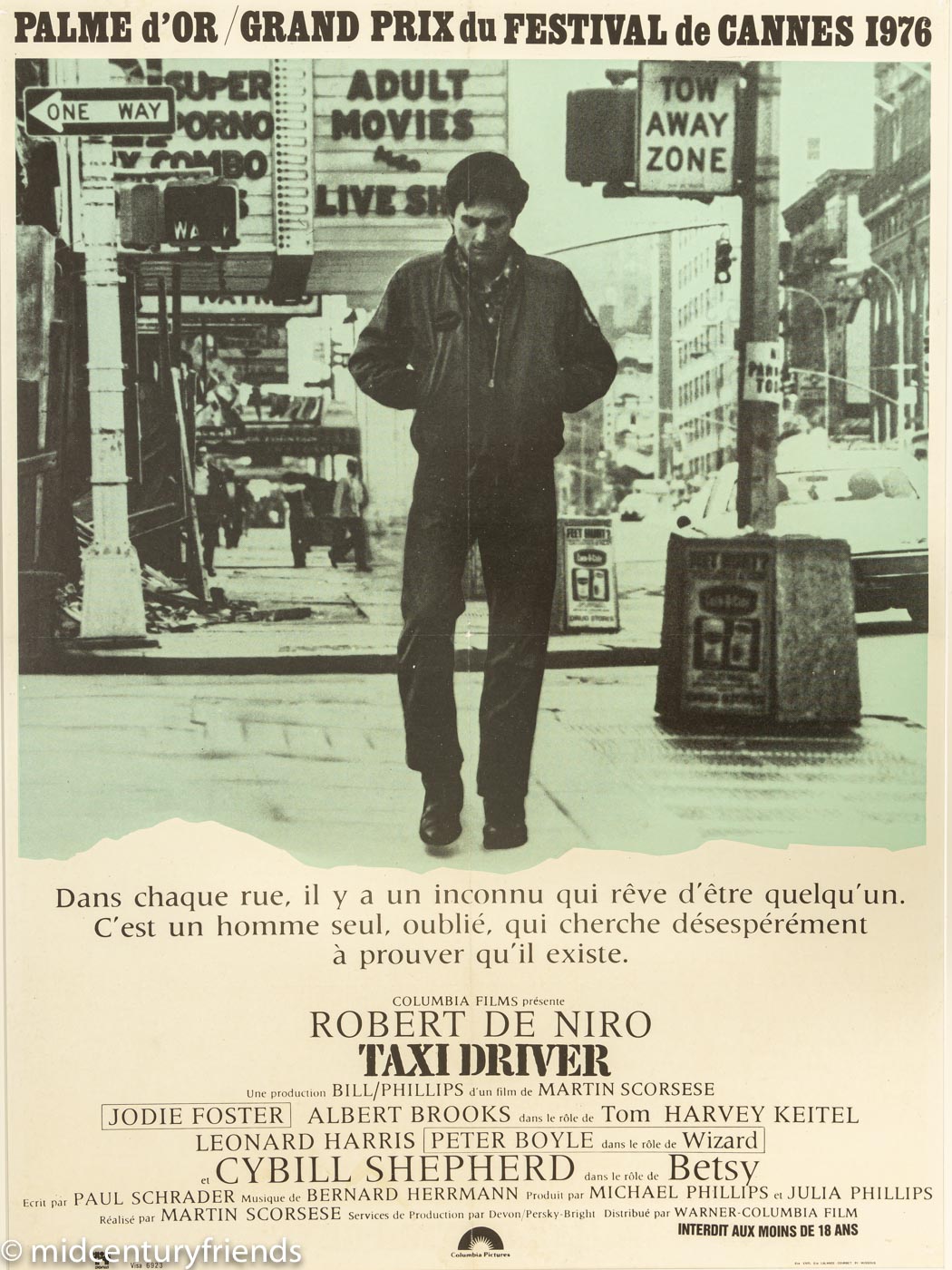 „Taxi Driver“, Robert de Niro, 82 x 104 cm