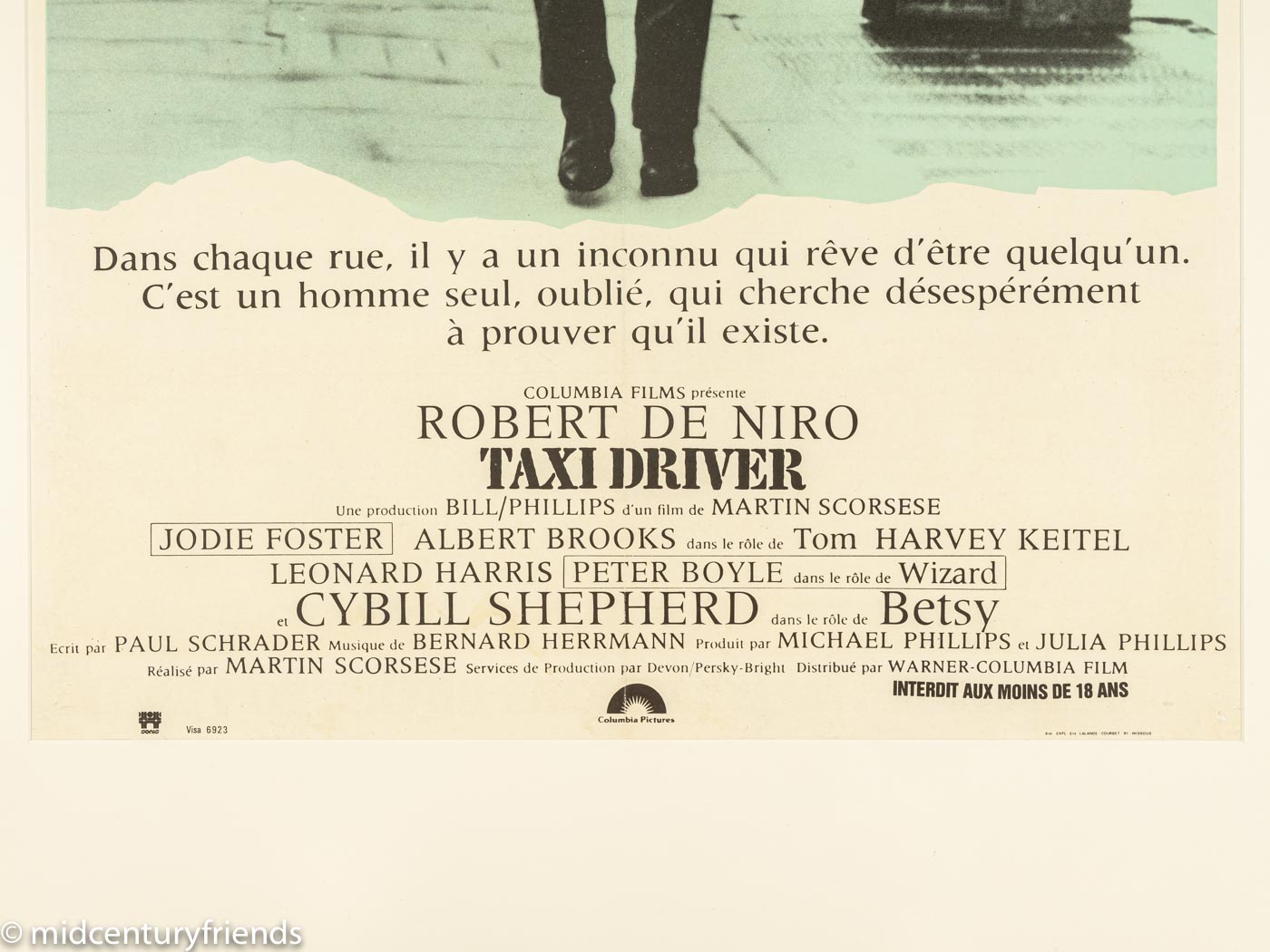 „Taxi Driver“, Robert de Niro, 82 x 104 cm