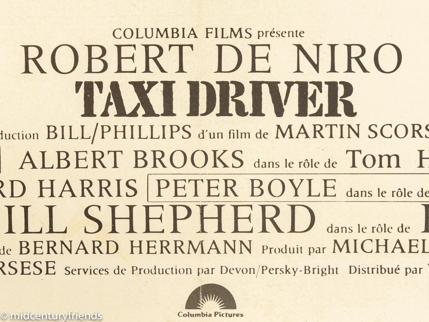 „Taxi Driver“, Robert de Niro, 82 x 104 cm