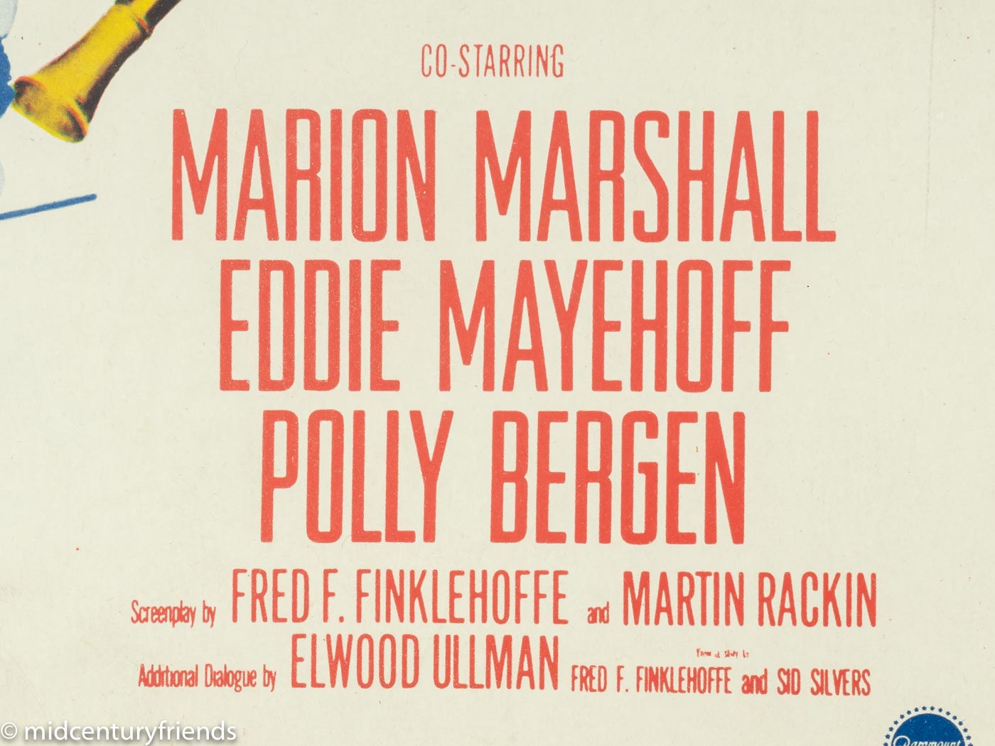 Window card „The Stooge“, Dean Martin & Jerry Lewis, 63 x 83 cm