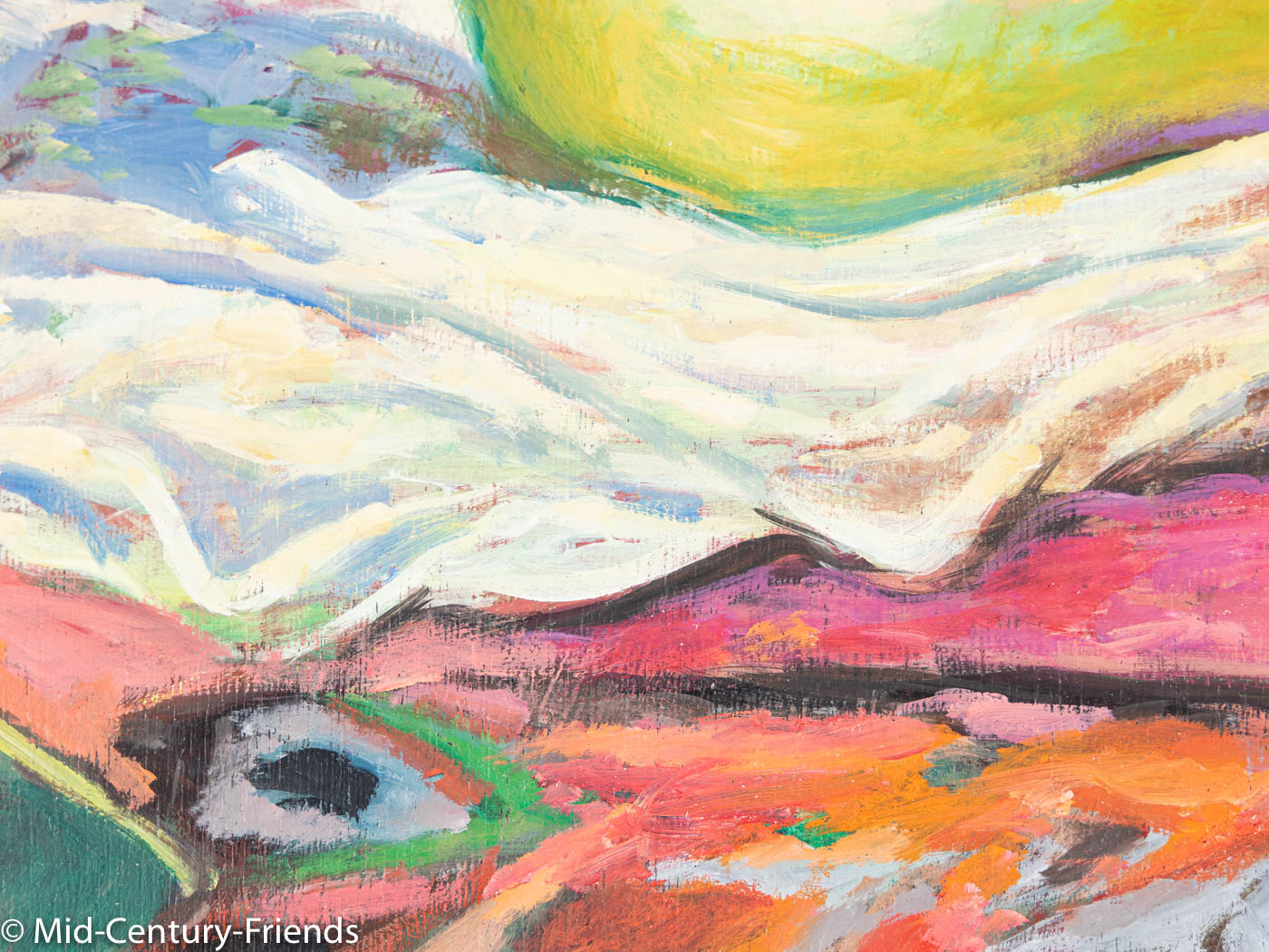 Aktgemälde im expressionistischen Stil, Acryl auf Holz, 40 x 50cm