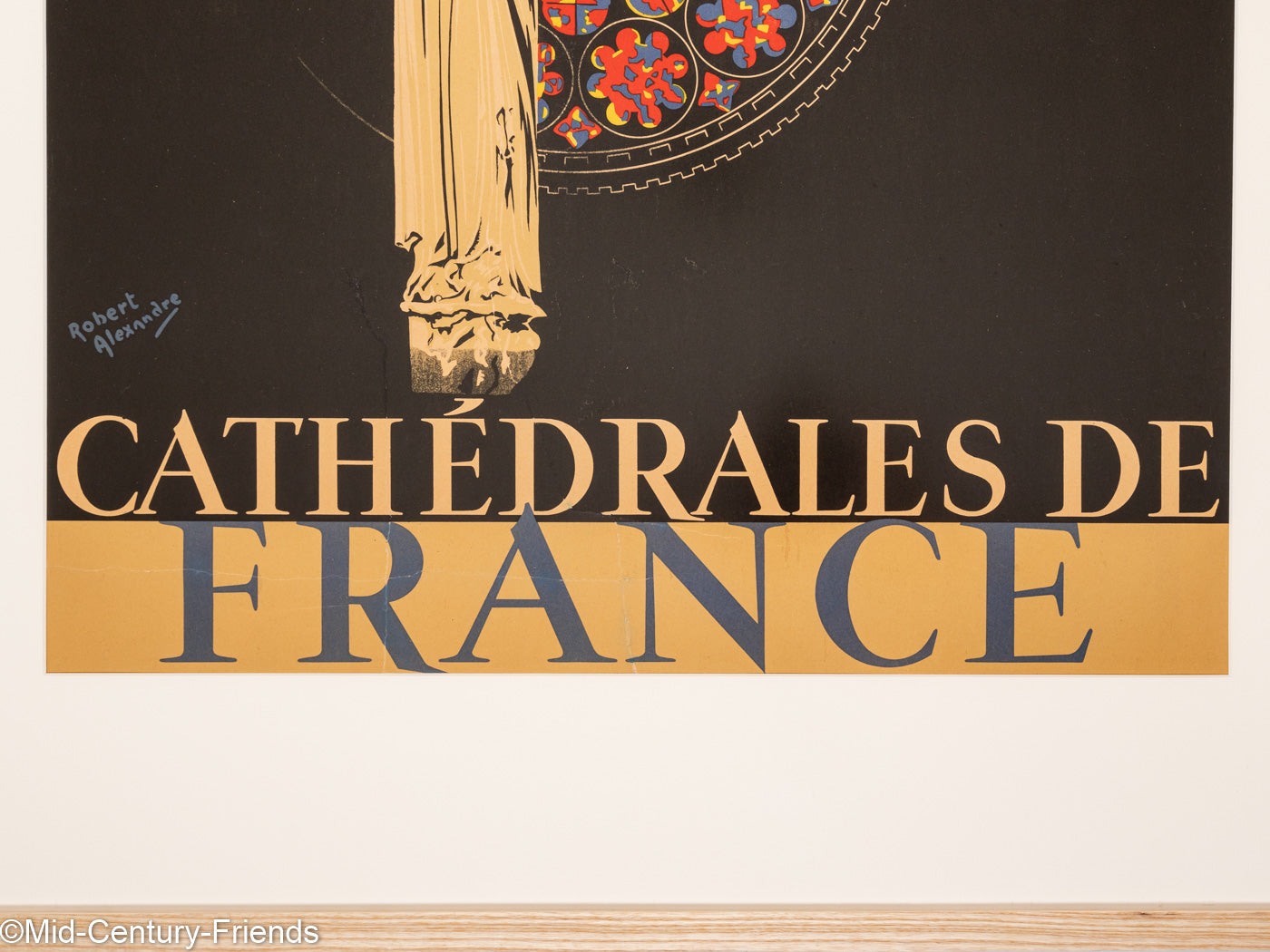 Chartres - Cathédrales de France, Art Déco Reiseposter, 86 x 123 cm