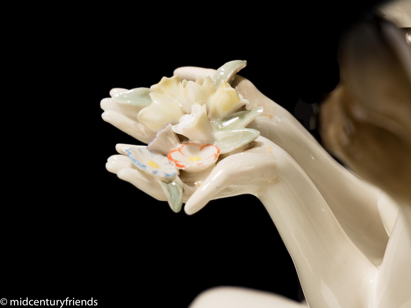 WUNDERVOLLER FRAUENAKT MIT REHKITZ, 1950ER JAHRE