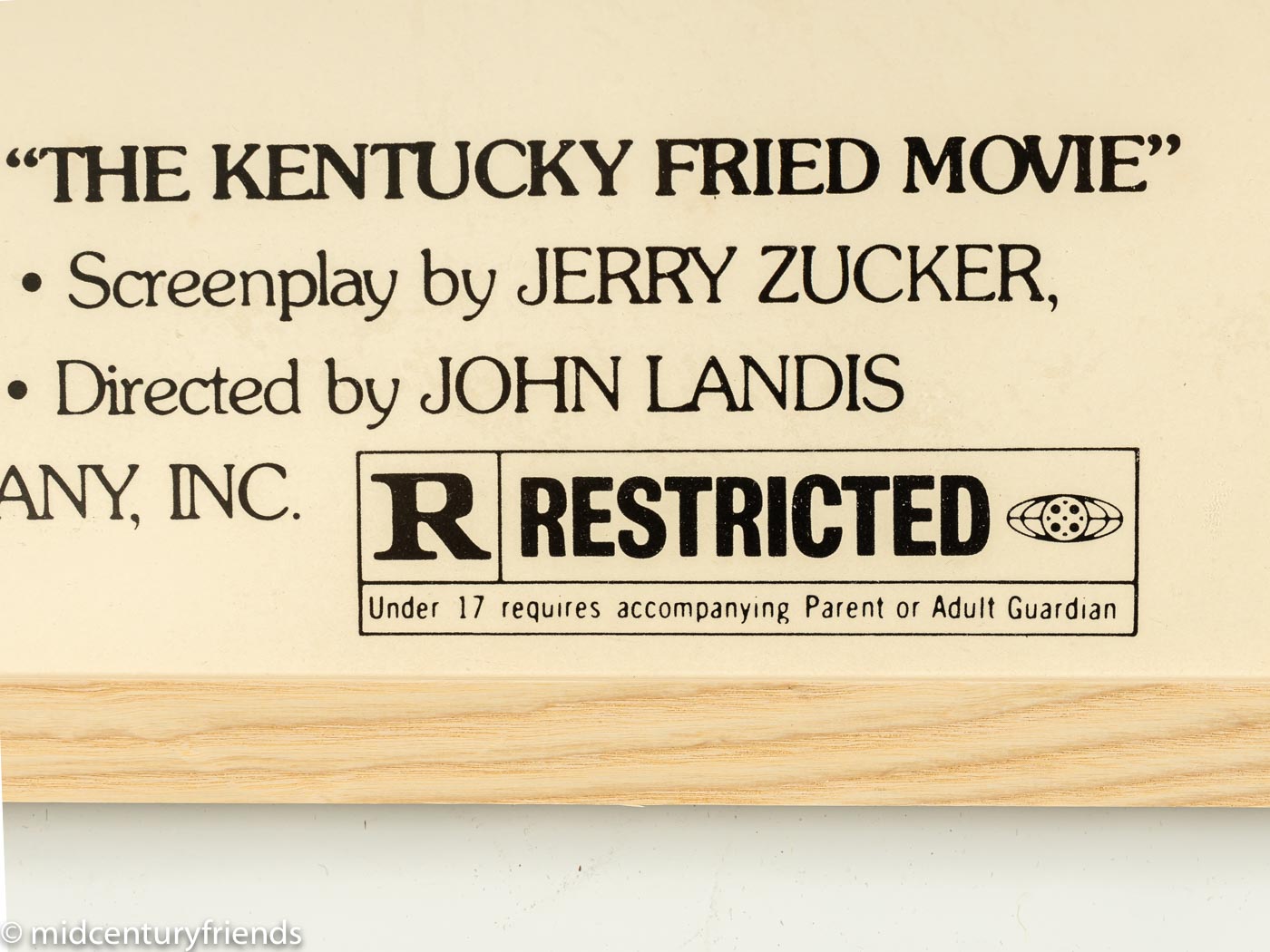 „Kentucky Fried Movie“, 71 x 107 cm