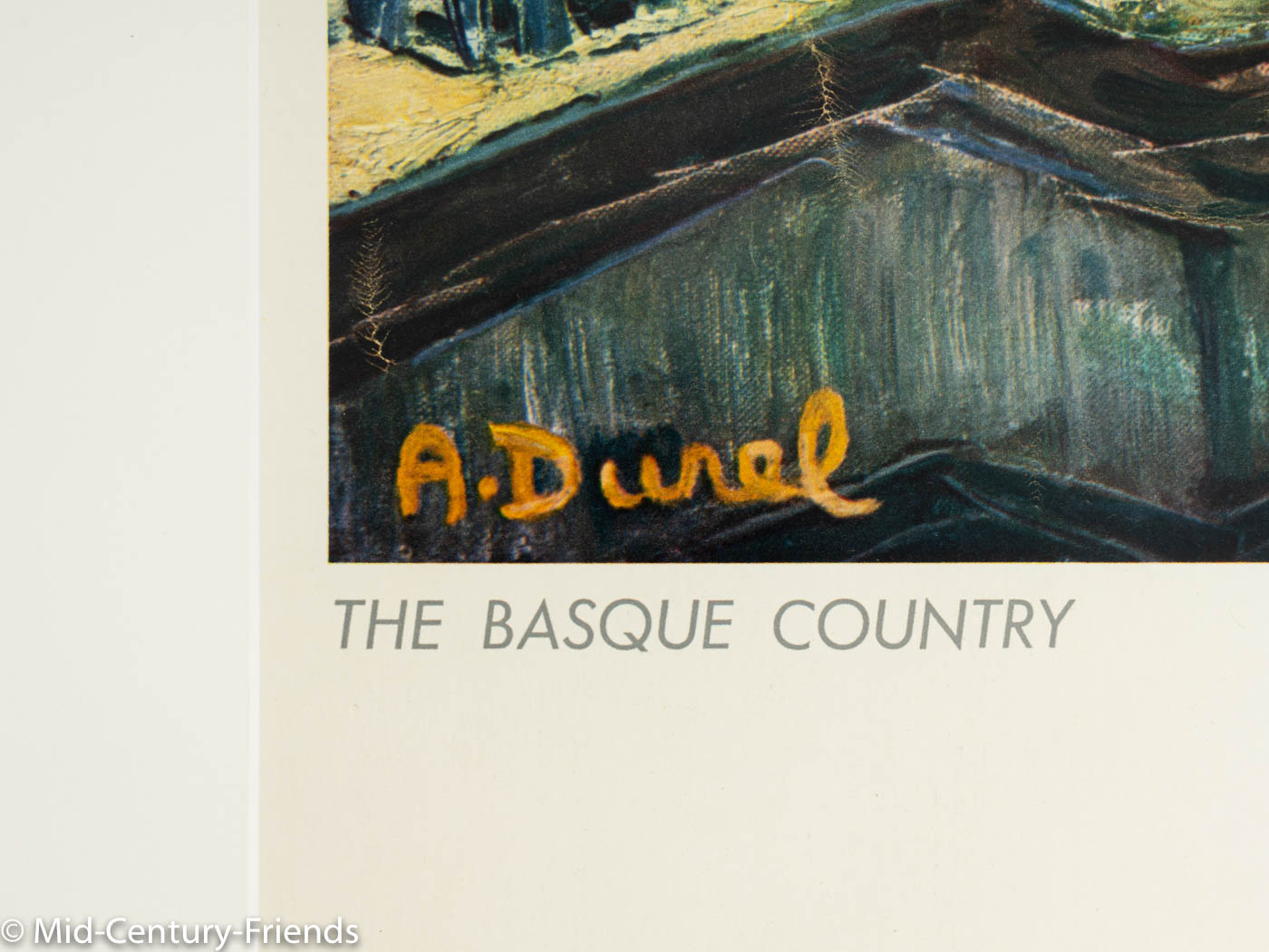 DISCOVER FRANCE BY TRAIN – THE BASQUE COUNTRY, SNCF REISEPOSTER, 87 X 124 CM