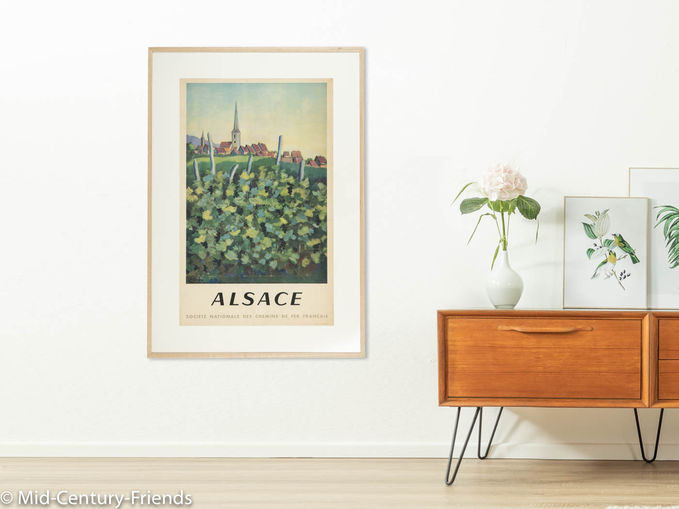 ALSACE, SNCF REISEPOSTER, 86 X 123 CM