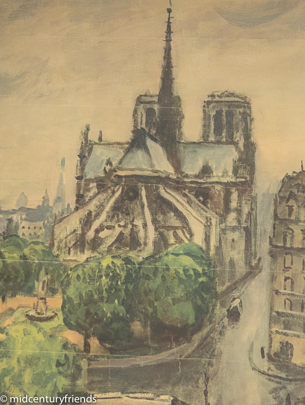 Werbeposter "Notre Dame", French National Railways, 87 x 123 cm