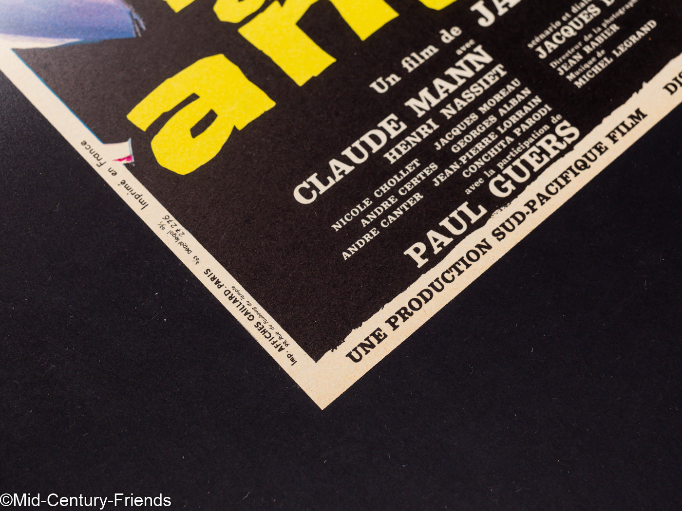 La Baie des Anges, Französisches Filmposter, 69 x 83 cm