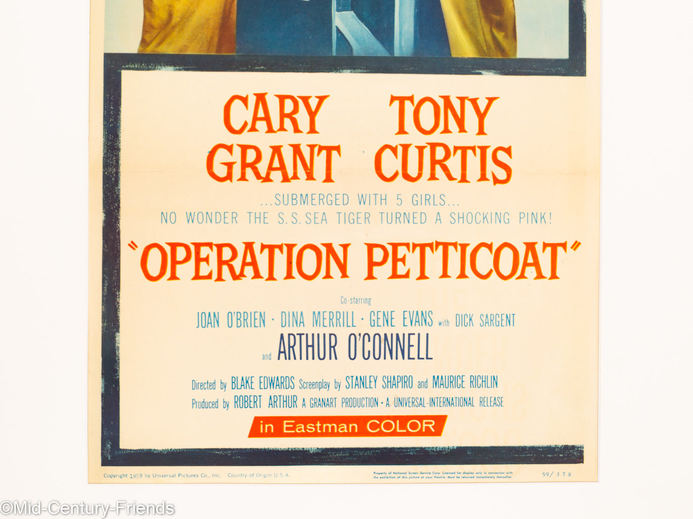 Operation Petticoat, US Filmposter, 60 x 114 cm