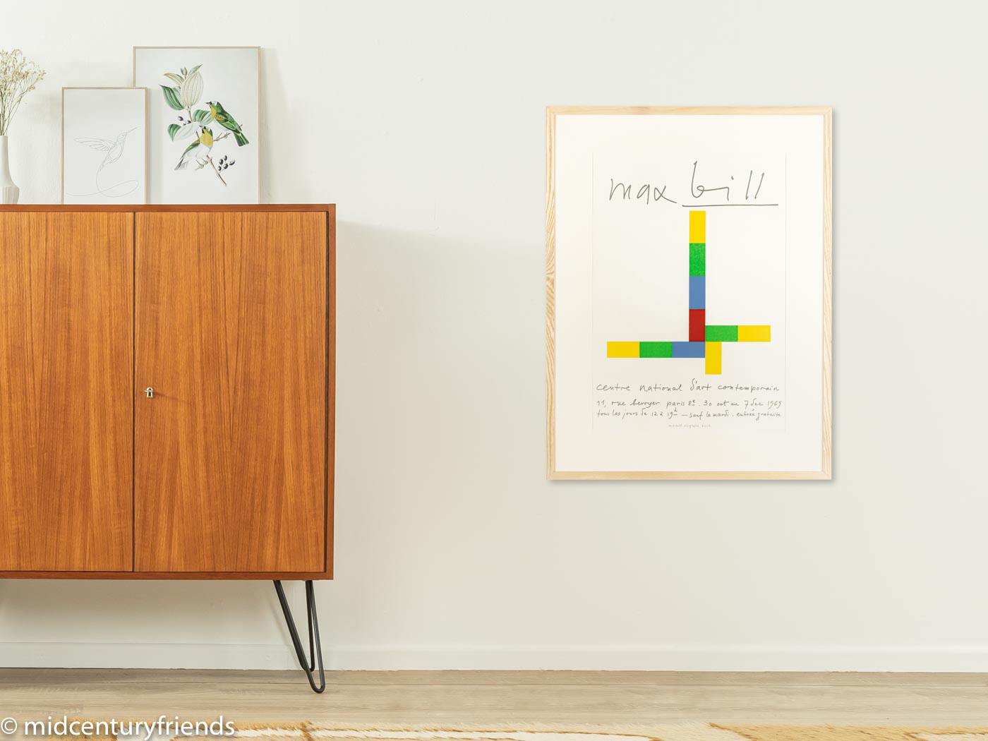 Max Bill Ausstellungsplakat, 63 x 82 cm
