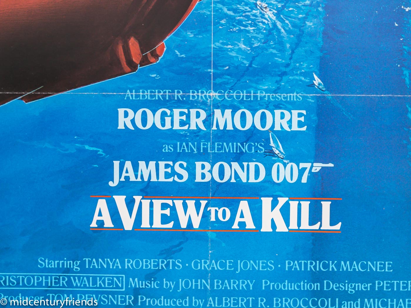 A VIEW TO A KILL - Roger Moore, Filmposter, 88 x 124 cm