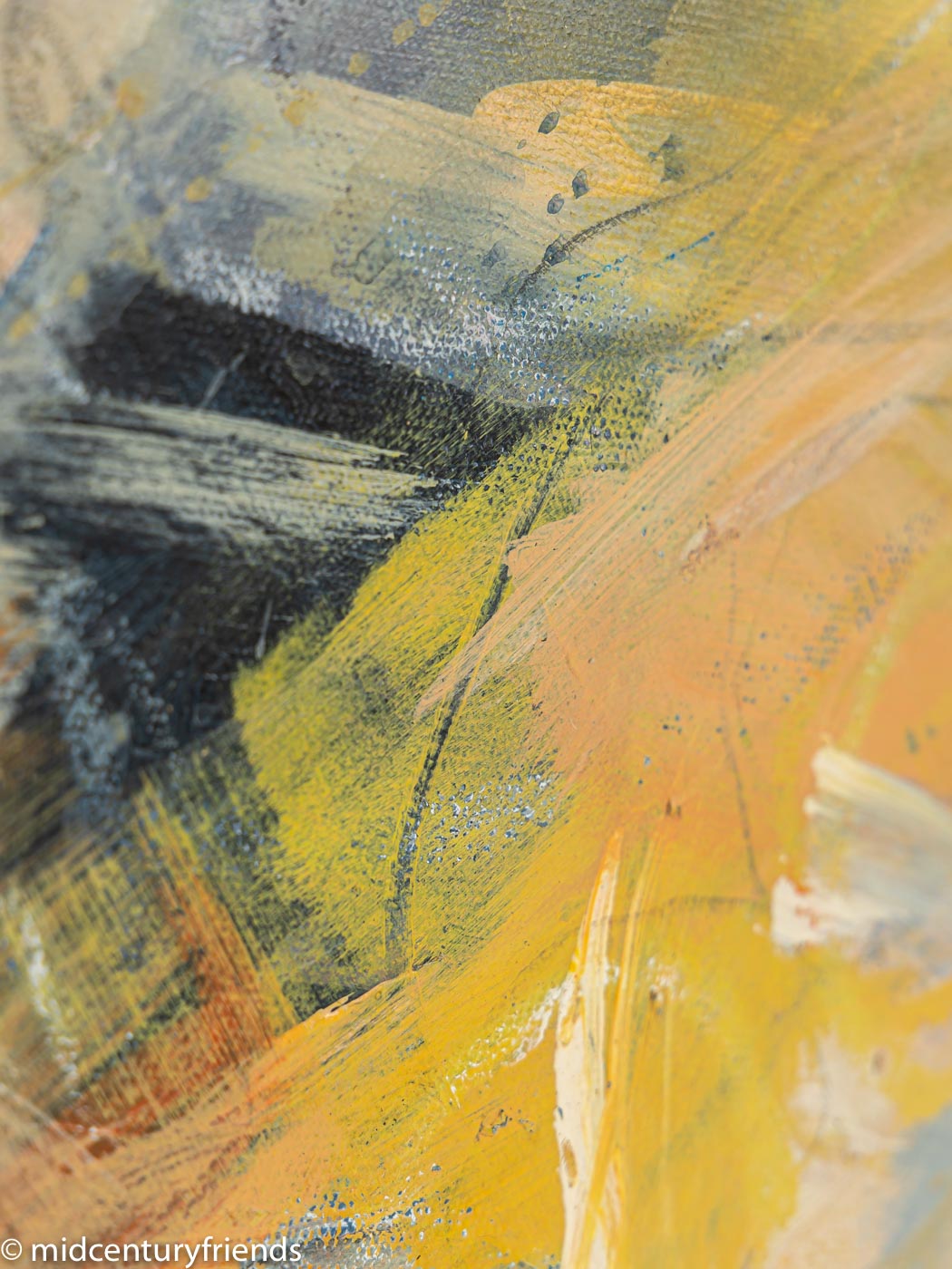 Abstrakte Komposition, Öl auf Leinwand, 54 x 64 cm