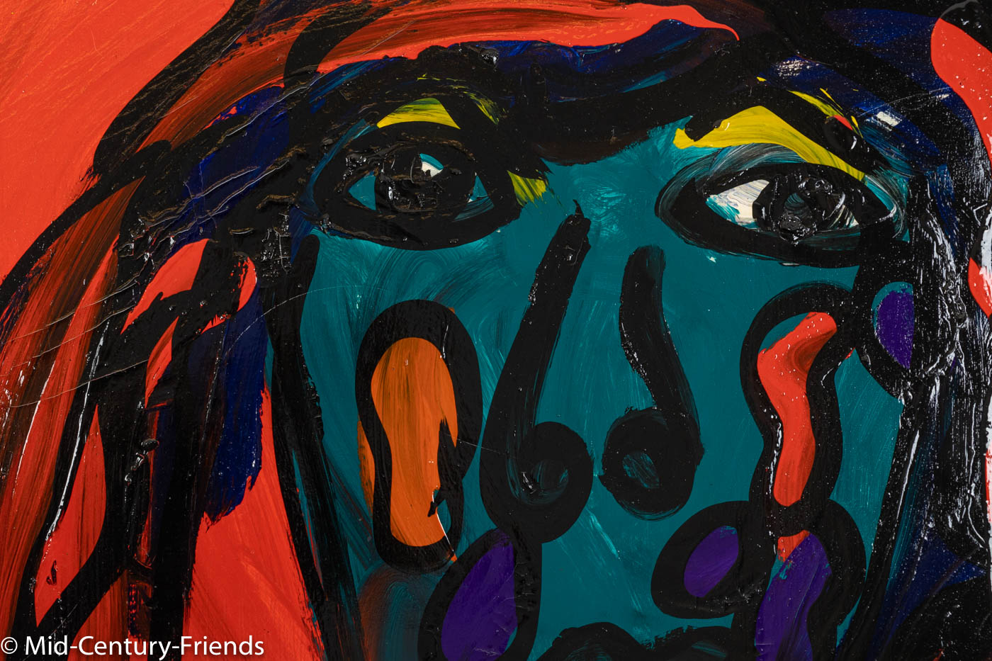 Crazy Guy, Acryl auf Leinwand, 100 x 105cm