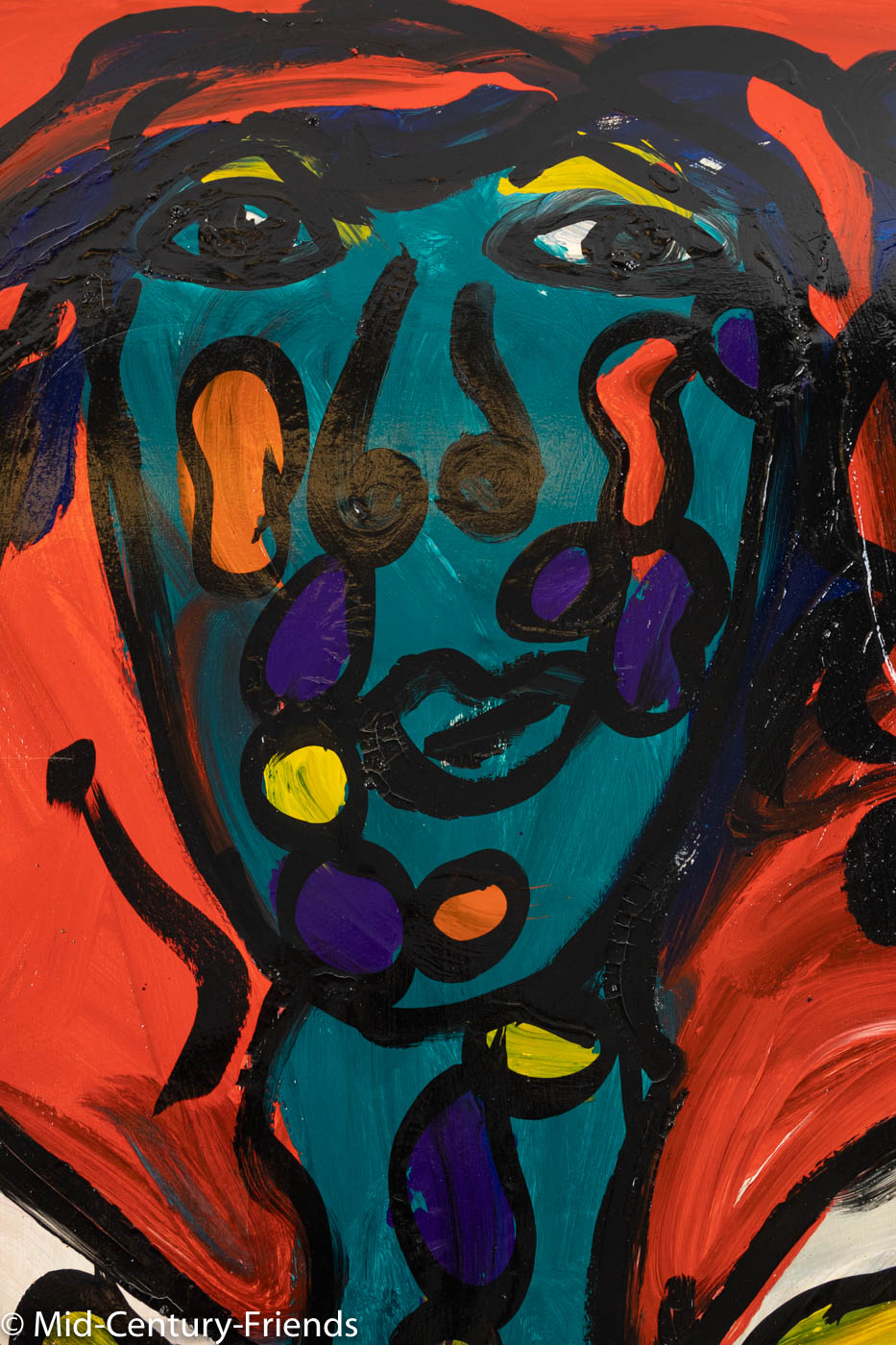 Crazy Guy, Acryl auf Leinwand, 100 x 105cm