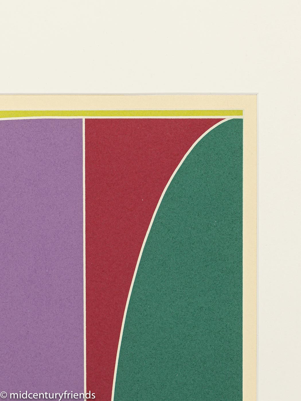 Winkel, Farblithographie, 85 x 100 cm