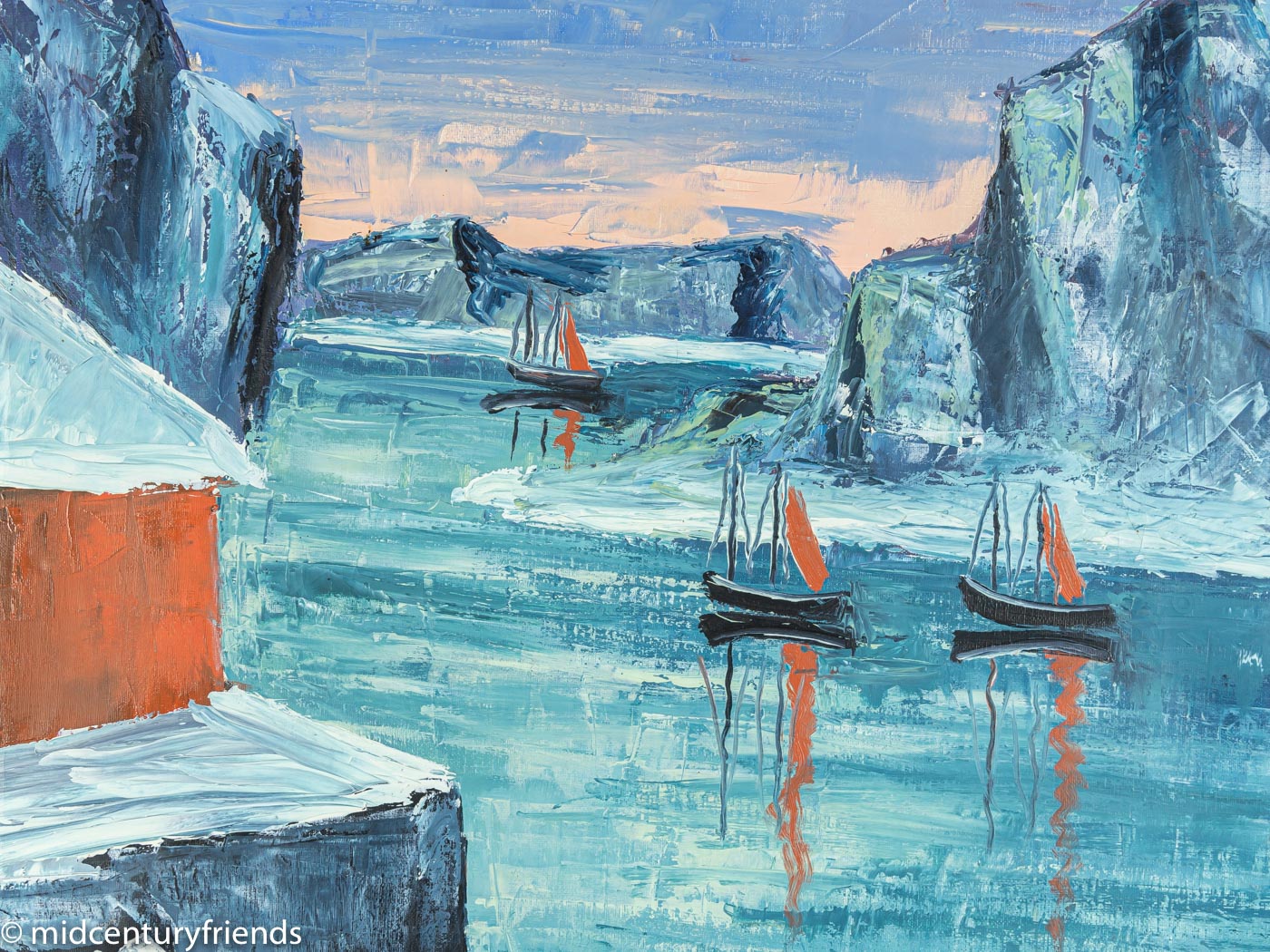 Arctic Sea, Öl auf Leinwand, 50 x 42 cm