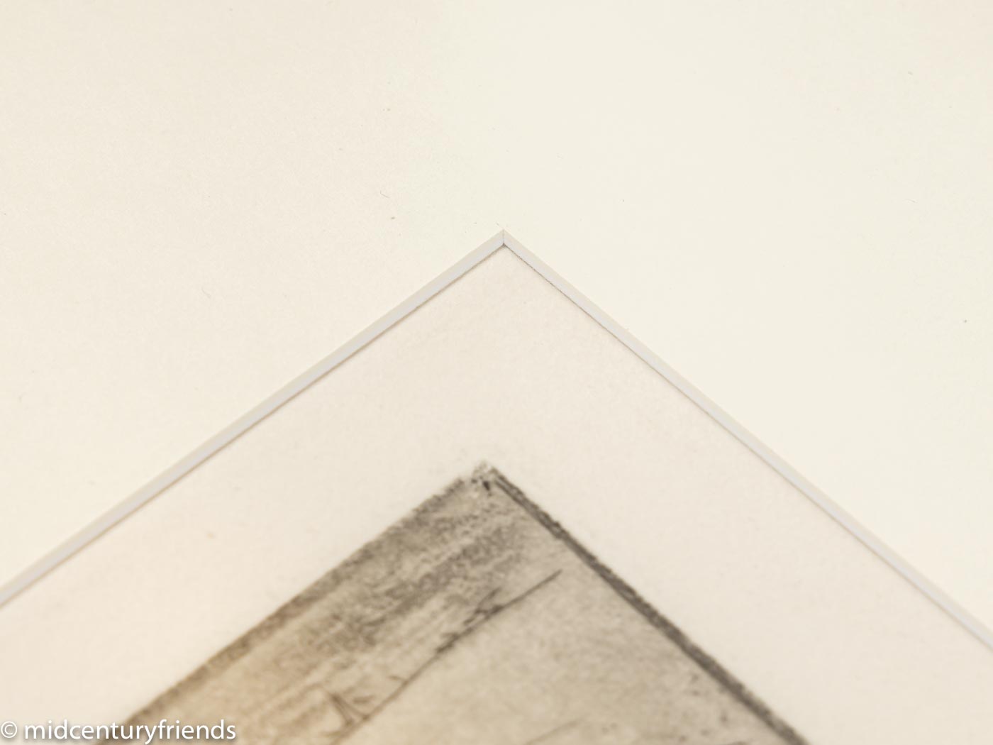Nachtwächter, S/W Radierung Probedruck, 62 x 74 cm