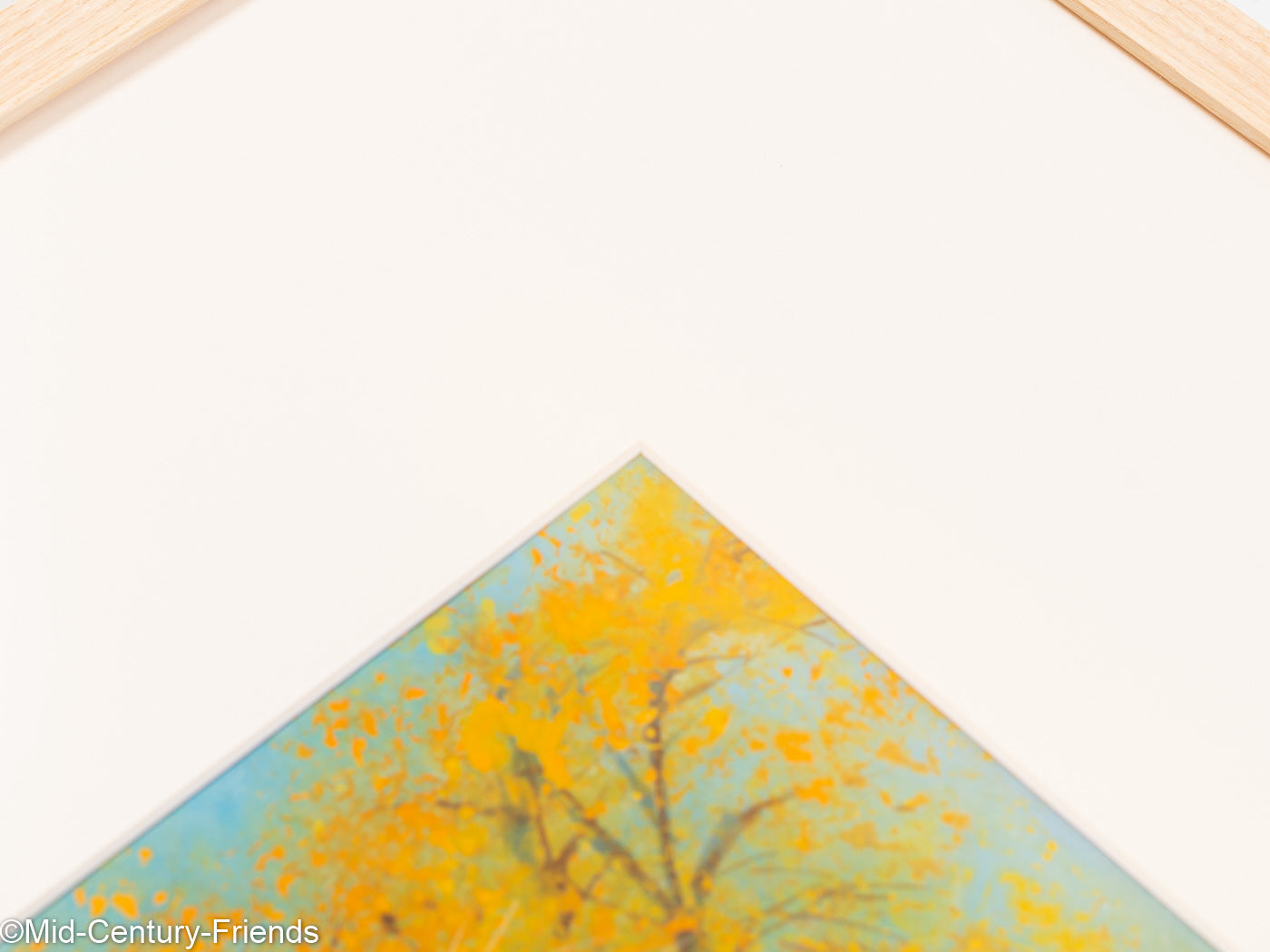 Japanischer Herbst, Gouache auf Papier, 63 x 63 cm
