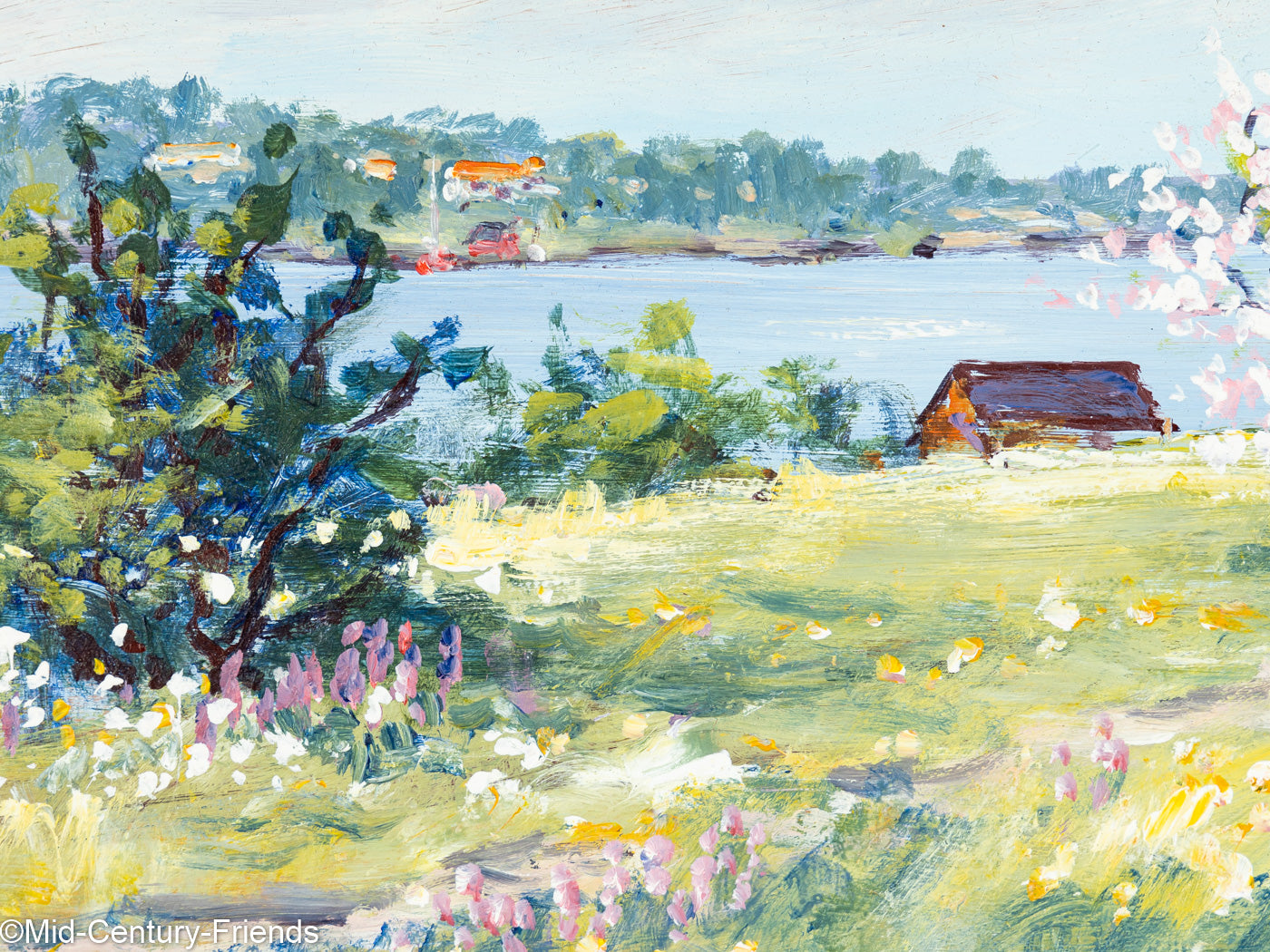 Schwedischer Frühling, Öl auf Platte, 35 x 27 cm